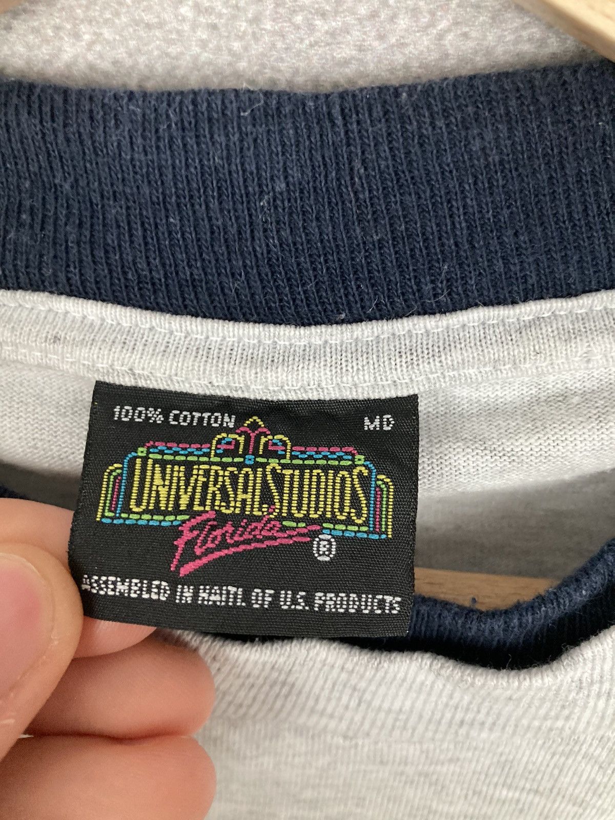 Universal Studios × Vintage Vintage 90s 80s Universal Studios Pocket T Shirt Embroidered Size US S / EU 44-46 / 1 - 4 Thumbnail