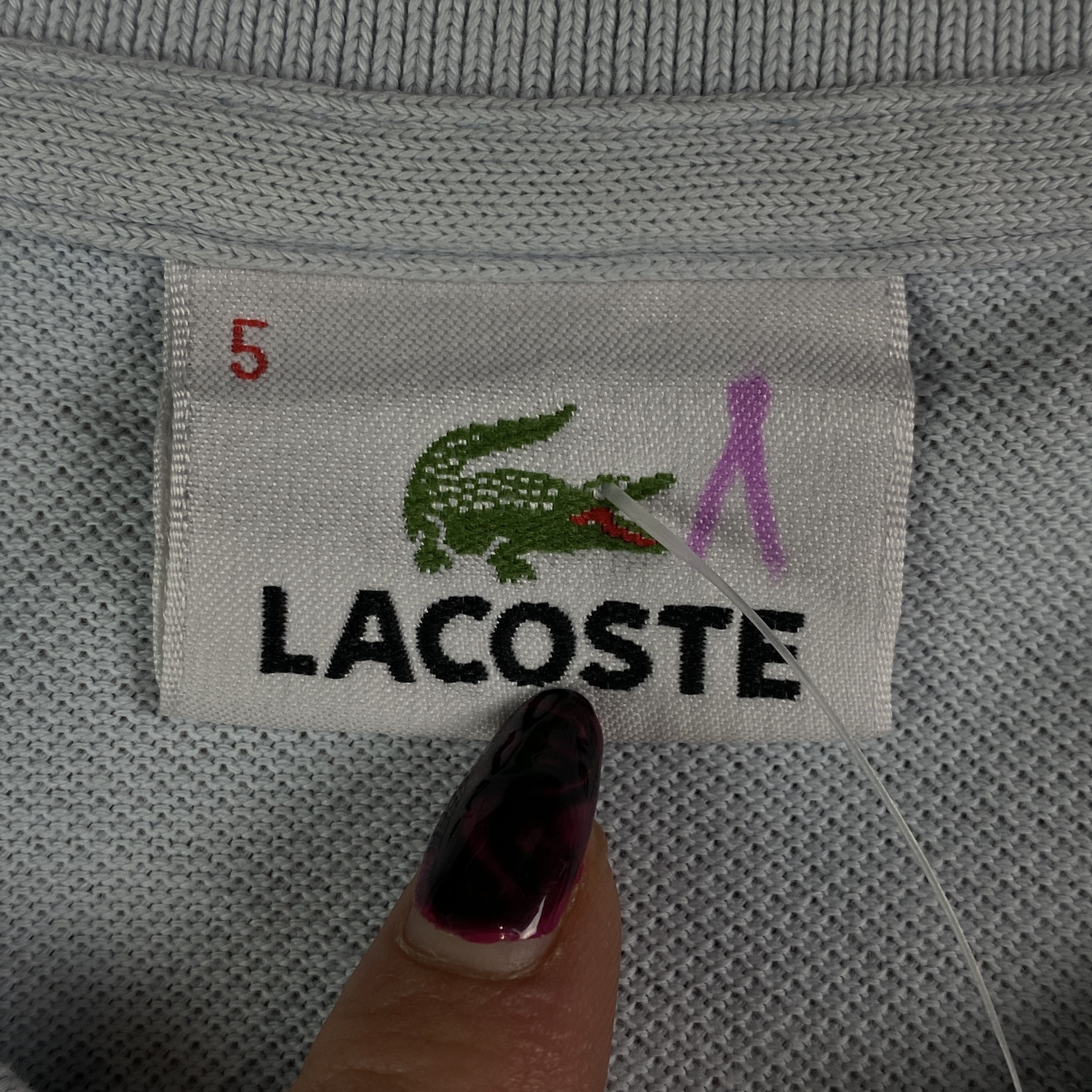 Lacoste × Vintage Men’s Polo T-Shirt Lacoste Vintage Size 5 L Size US L / EU 52-54 / 3 - 7 Thumbnail