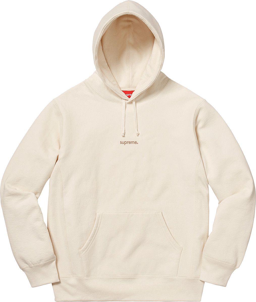 Supreme Supreme Trademark Hooded Sweatshirt - Natural | Grailed