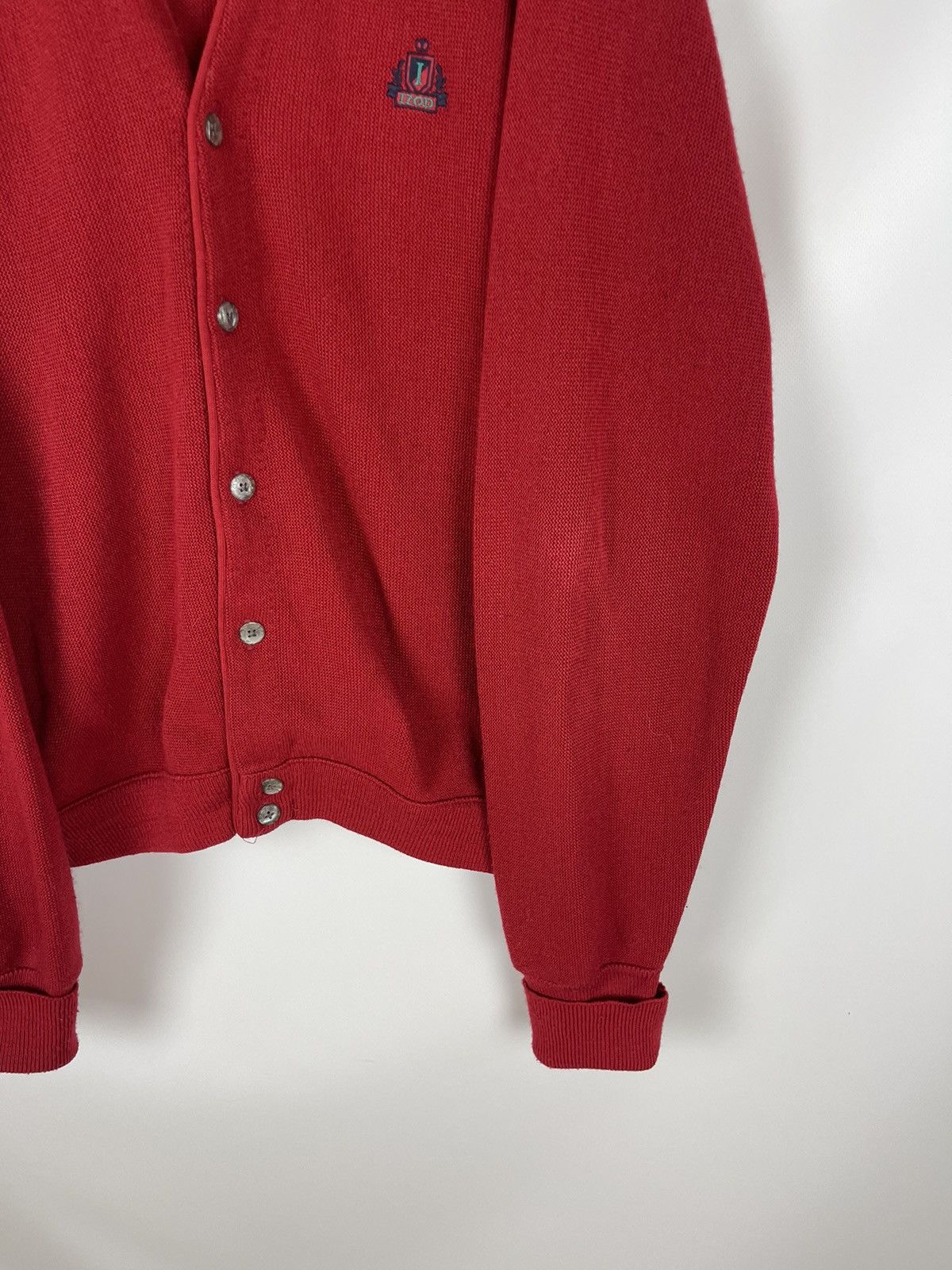 Izod × Vintage Izod Vintage made in USA knitted cardigan embroidered logo Size US L / EU 52-54 / 3 - 5 Thumbnail