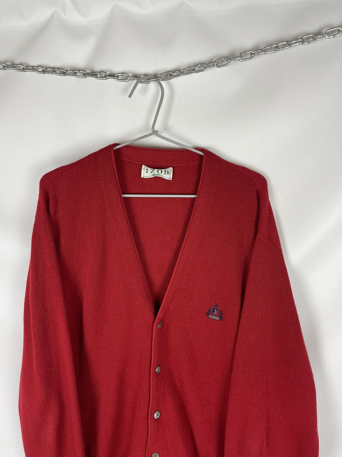 Izod × Vintage Izod Vintage made in USA knitted cardigan embroidered logo Size US L / EU 52-54 / 3 - 2 Thumbnail