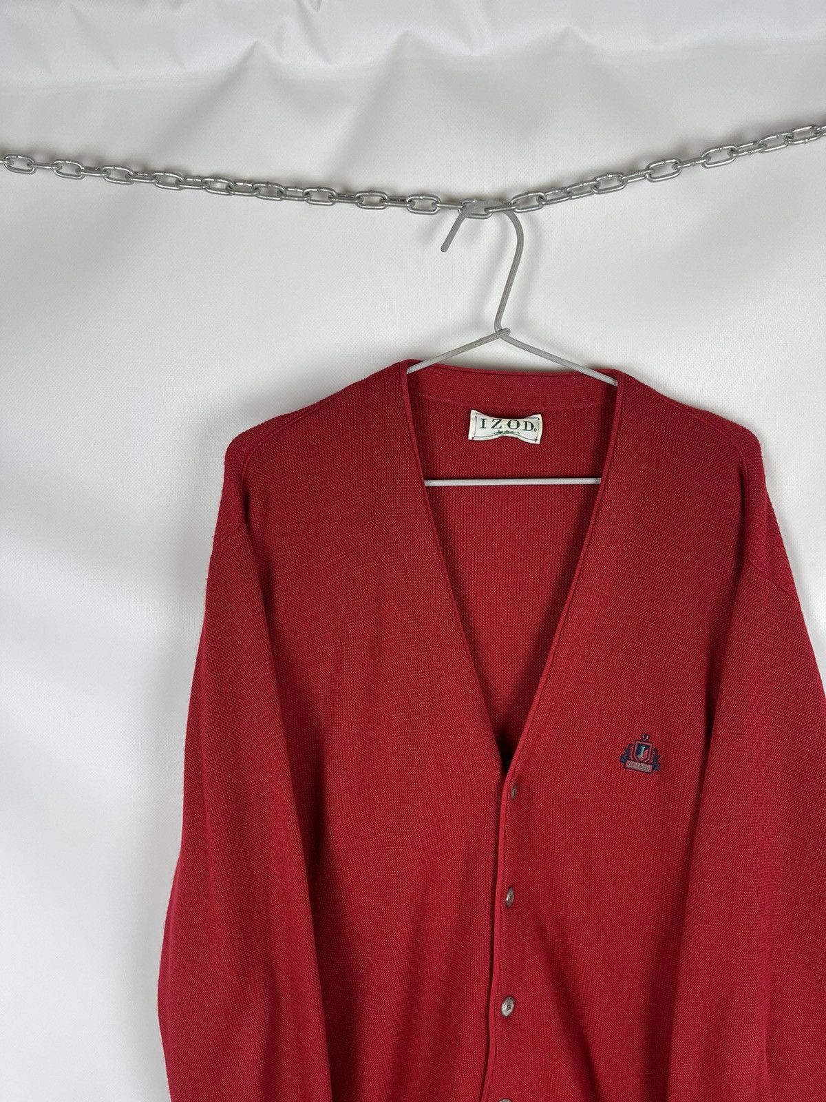 Izod × Vintage Izod Vintage made in USA knitted cardigan embroidered logo Size US L / EU 52-54 / 3 - 3 Thumbnail