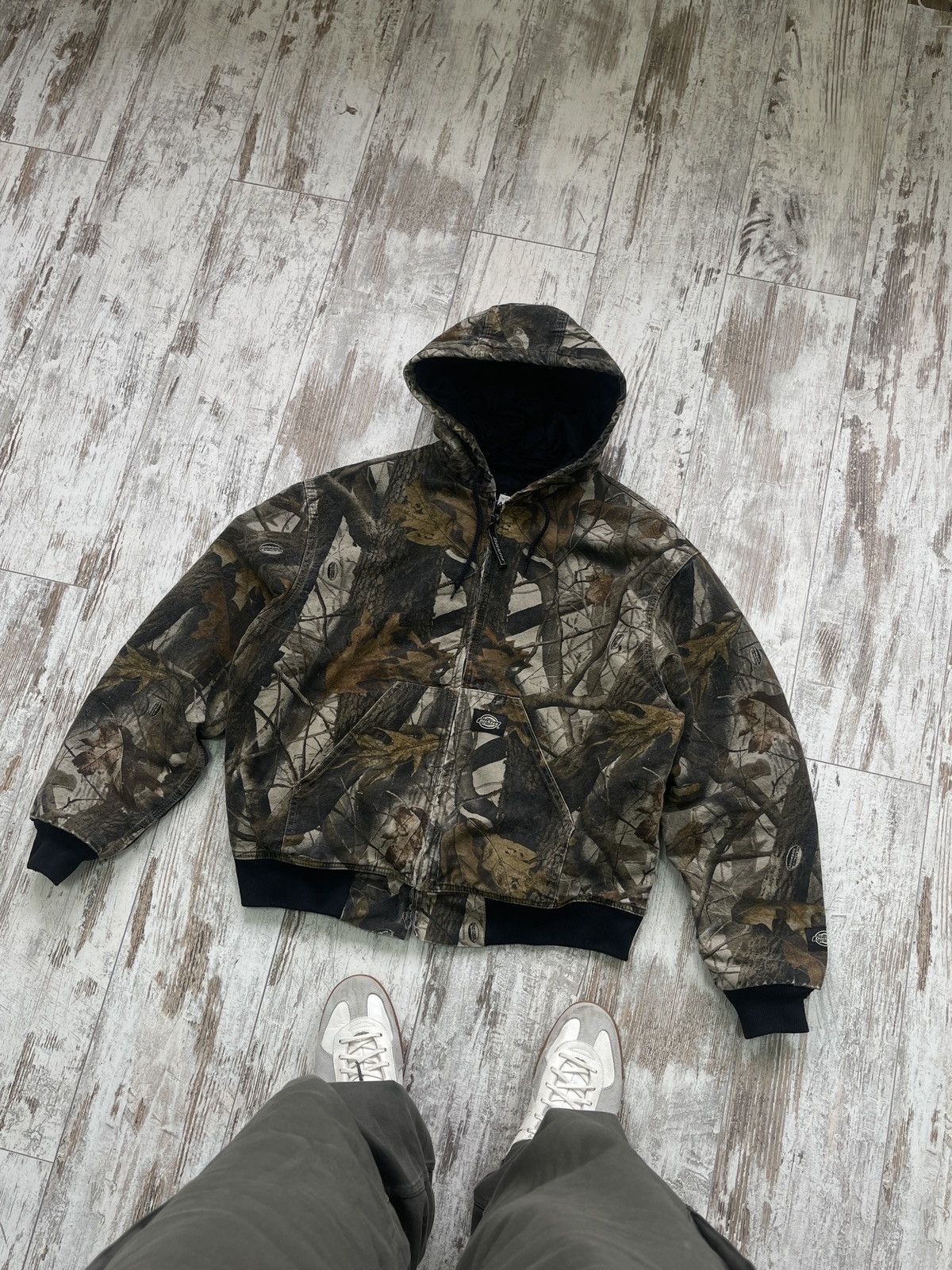 Vintage Vintage Rare Dickies Active Jacket Forest Camo Jacket L | Grailed