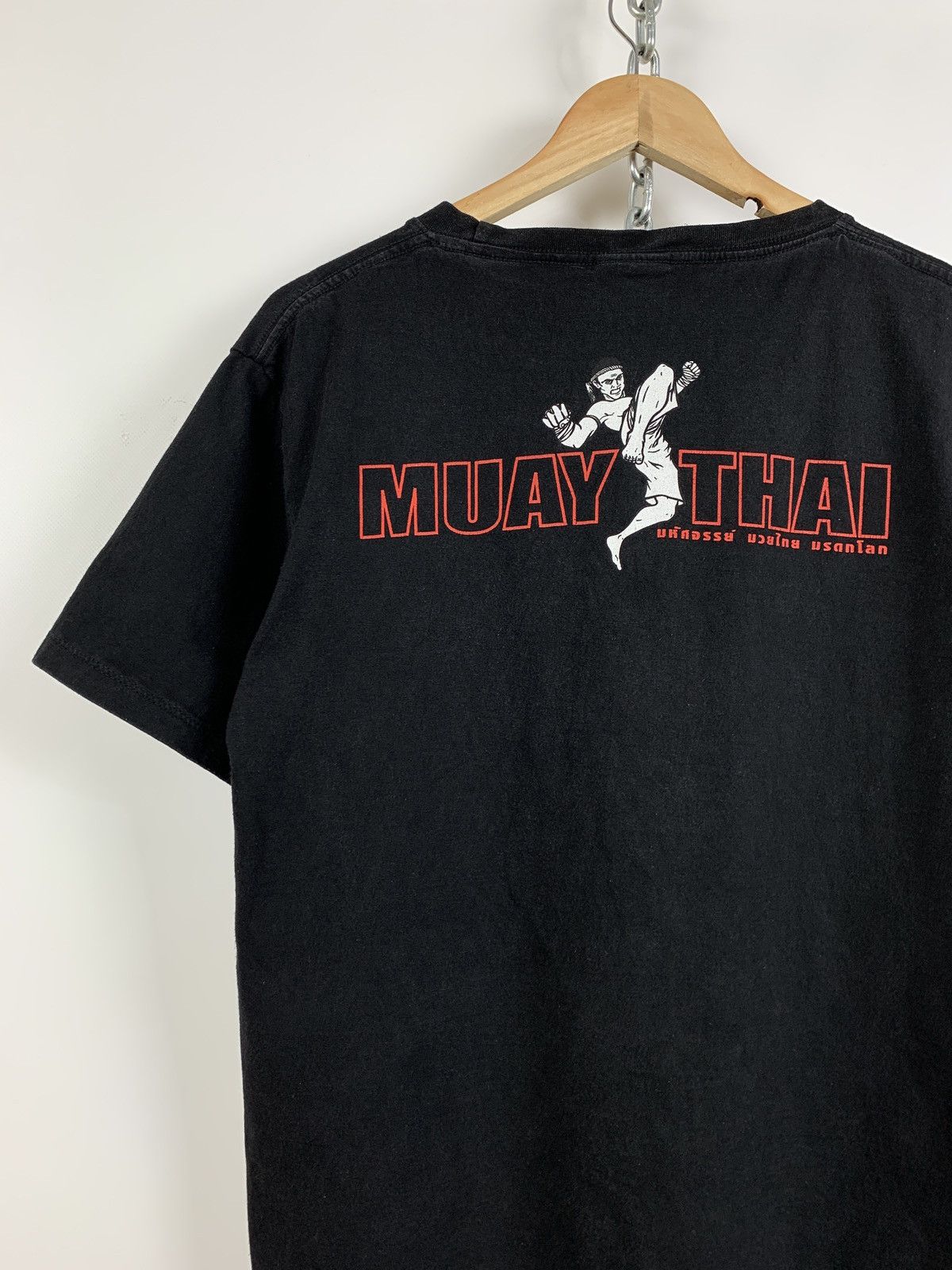 Flight Club Vintage Muay Thai Boxing Black T-Shirt Size US M / EU 48-50 / 2 - 10 Thumbnail