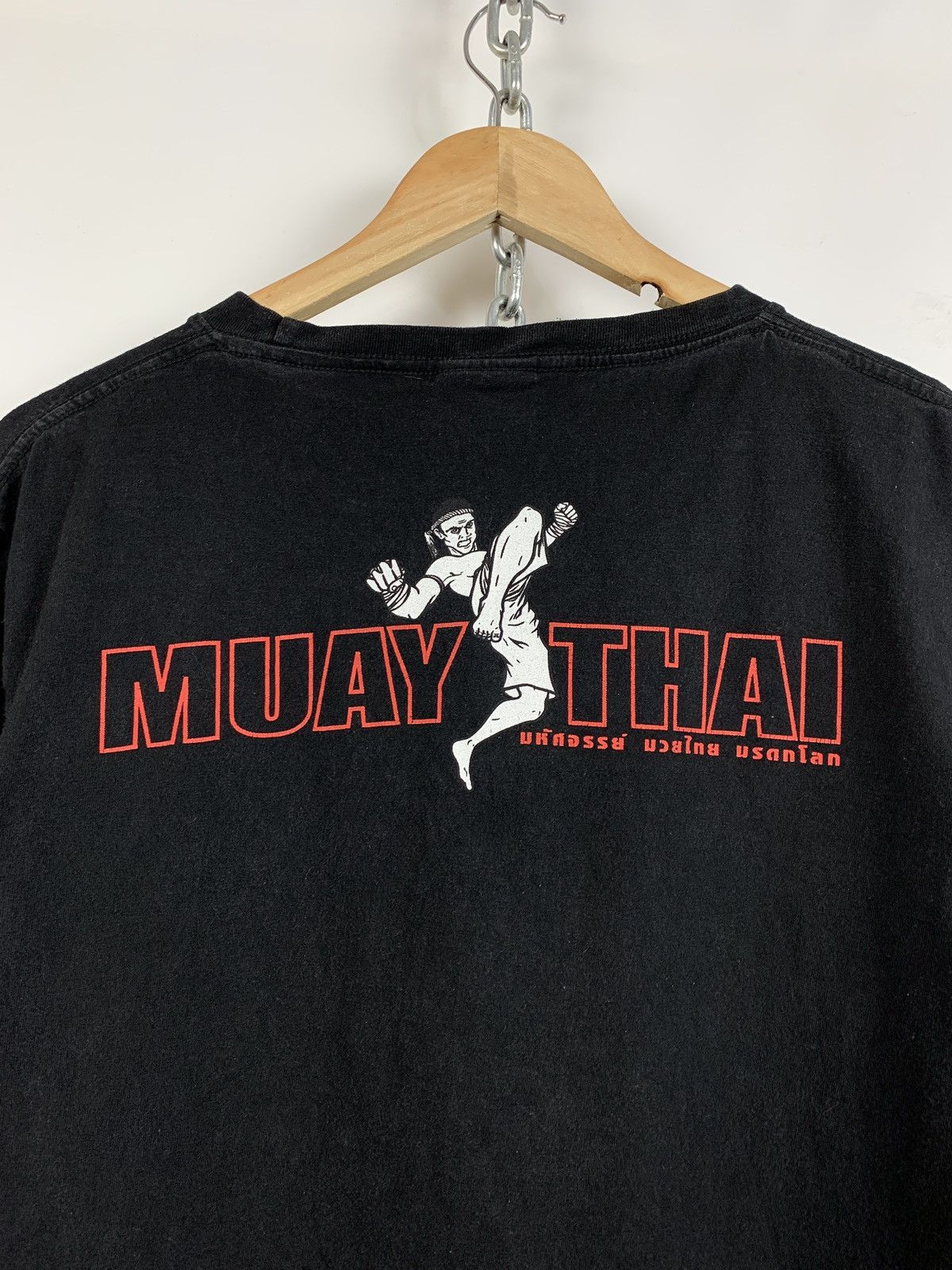 Flight Club Vintage Muay Thai Boxing Black T-Shirt Size US M / EU 48-50 / 2 - 12 Thumbnail