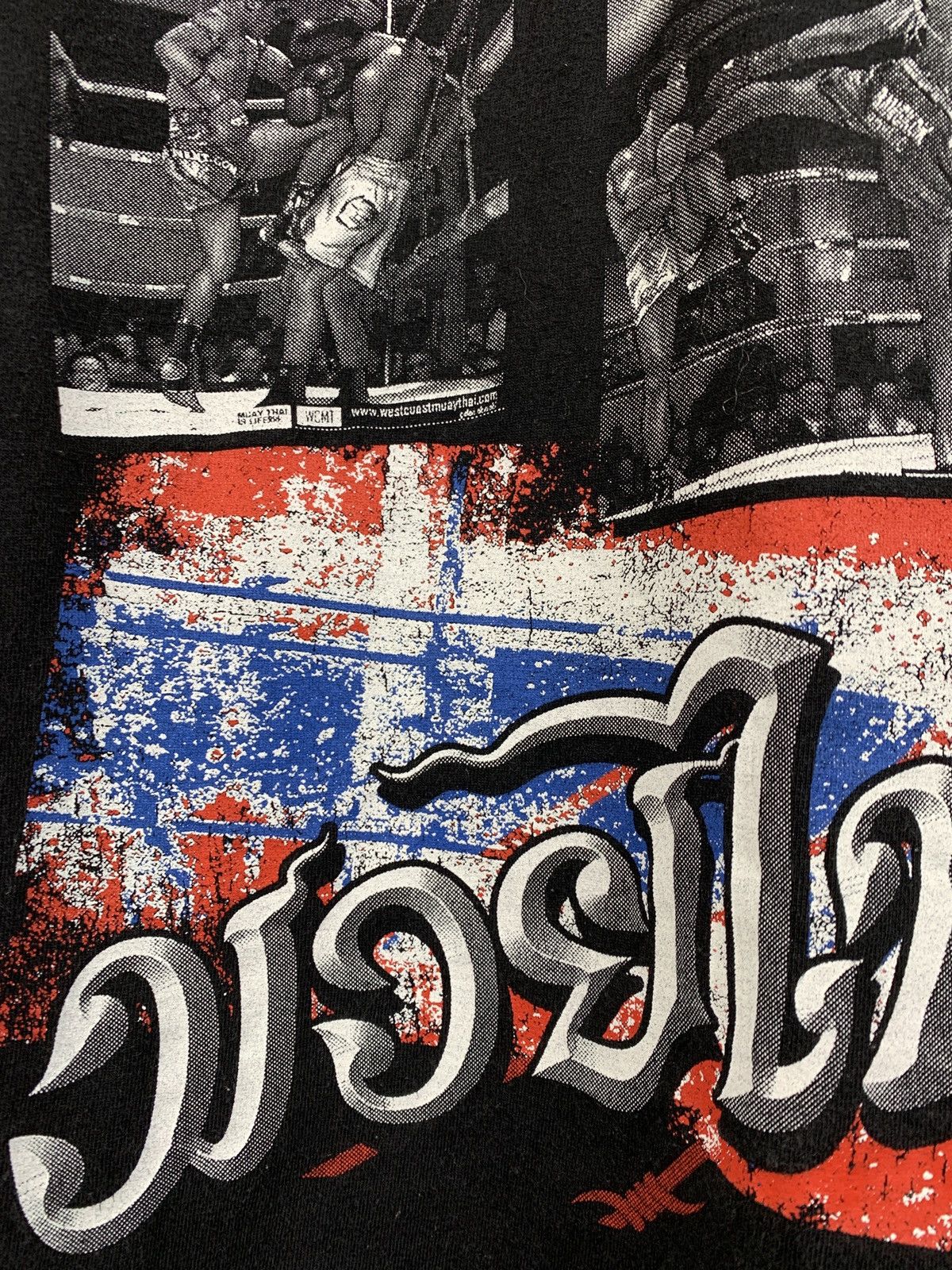Flight Club Vintage Muay Thai Boxing Black T-Shirt Size US M / EU 48-50 / 2 - 7 Thumbnail