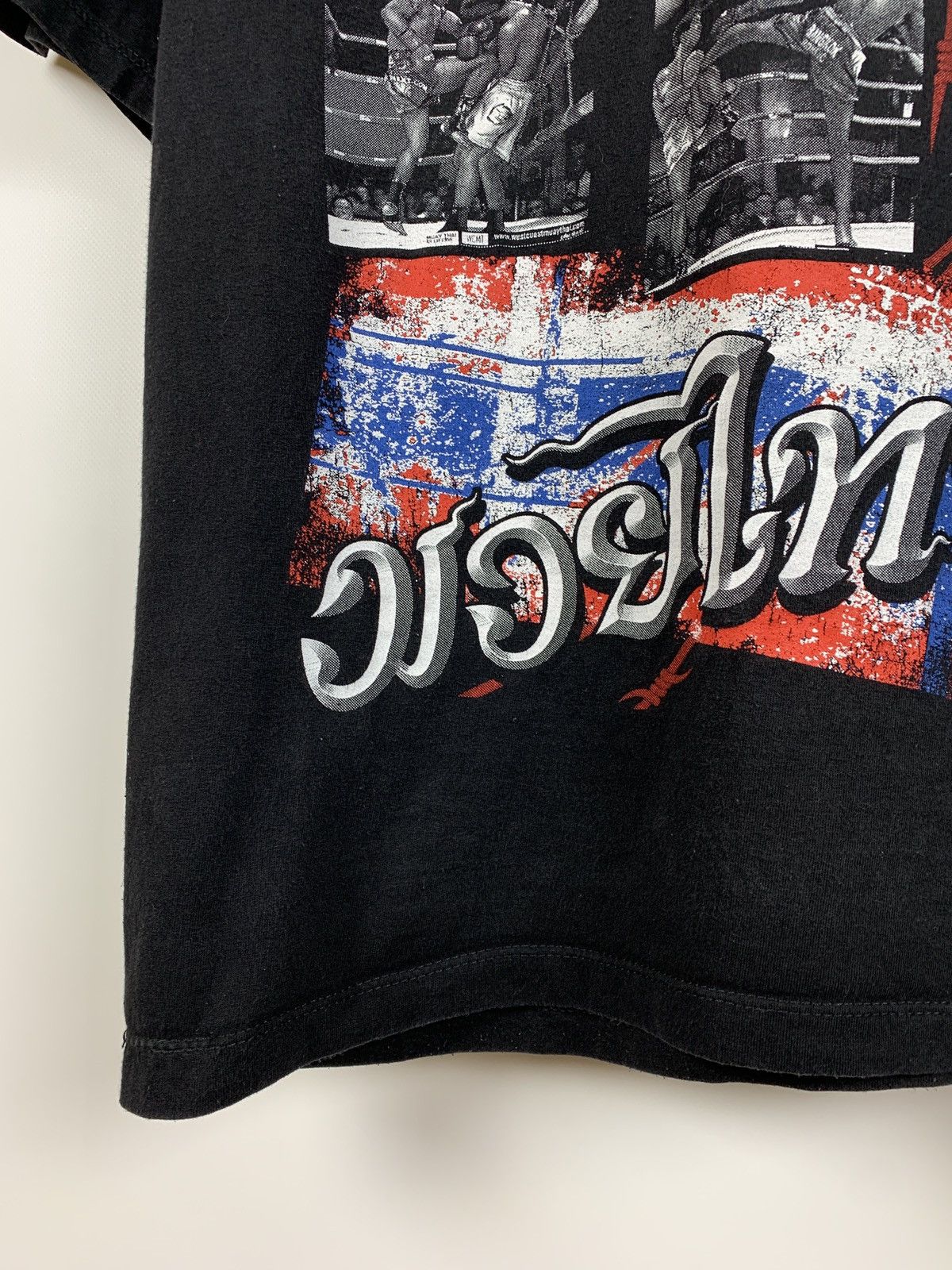 Flight Club Vintage Muay Thai Boxing Black T-Shirt Size US M / EU 48-50 / 2 - 6 Thumbnail