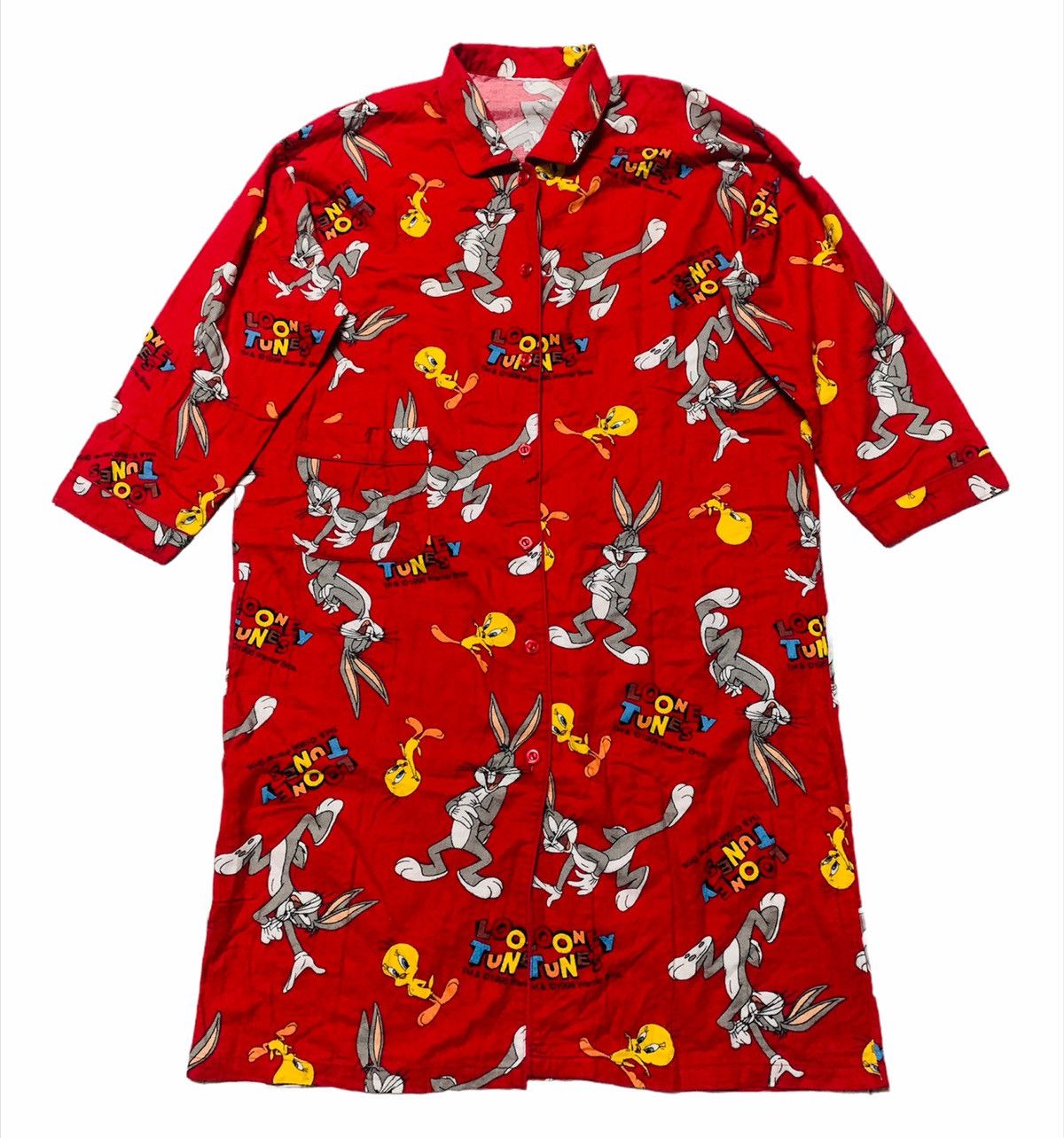 Cartoon Network 1996 Looney tunes full printed Warner Bros 1 set pyjamas Size US XL / EU 56 / 4 - 3 Thumbnail
