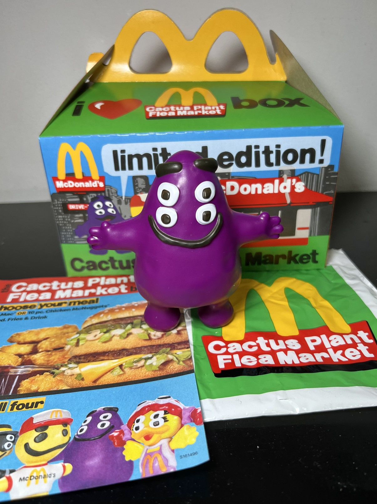 Cactus Plant Flea Market CPFM McDonald’s Happy Meal Toy “Grimace” | Grailed