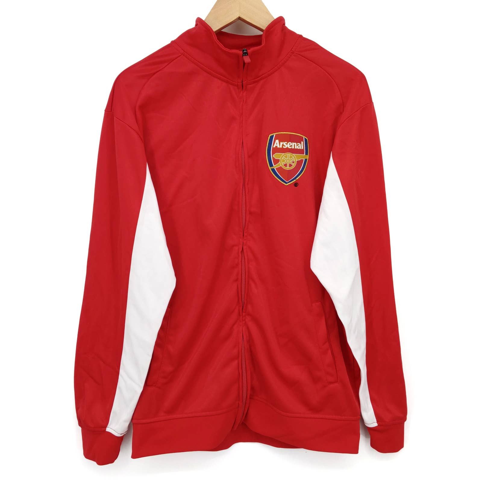 Arsenal FC Official Trainer Soccer Track Jacket Fleece Lined