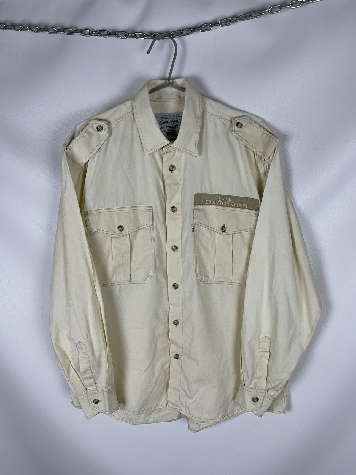 Levi's Levi’s Aviation Chino’s vintage 80s military pocket shirt Size US M / EU 48-50 / 2 - 1 Thumbnail