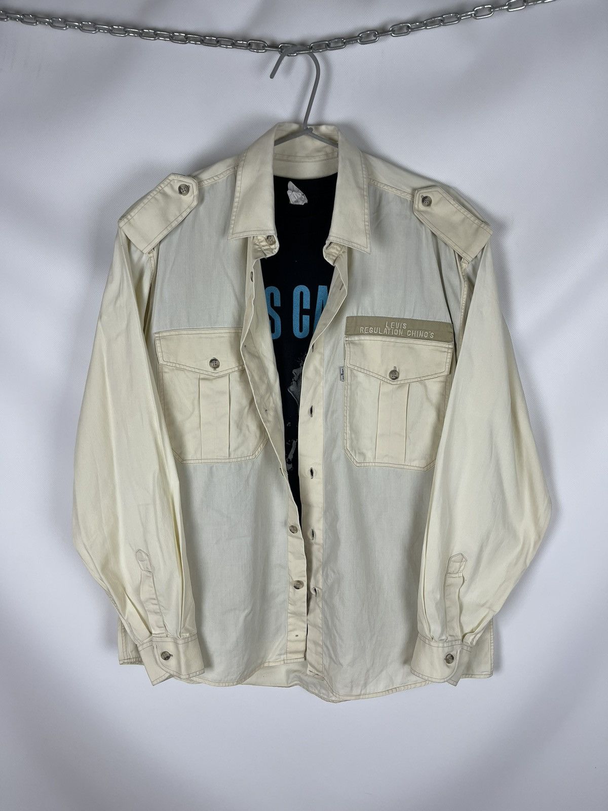 Levi's Levi’s Aviation Chino’s vintage 80s military pocket shirt Size US M / EU 48-50 / 2 - 4 Thumbnail