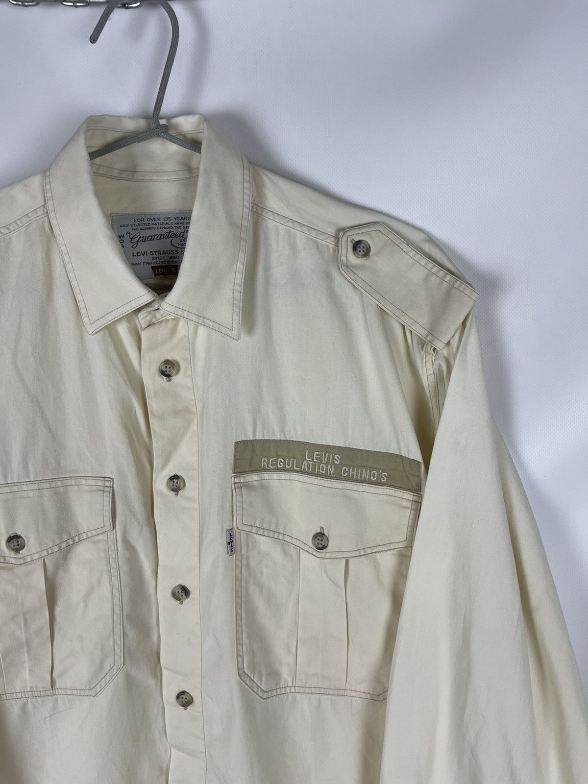 Levi's Levi’s Aviation Chino’s vintage 80s military pocket shirt Size US M / EU 48-50 / 2 - 3 Thumbnail