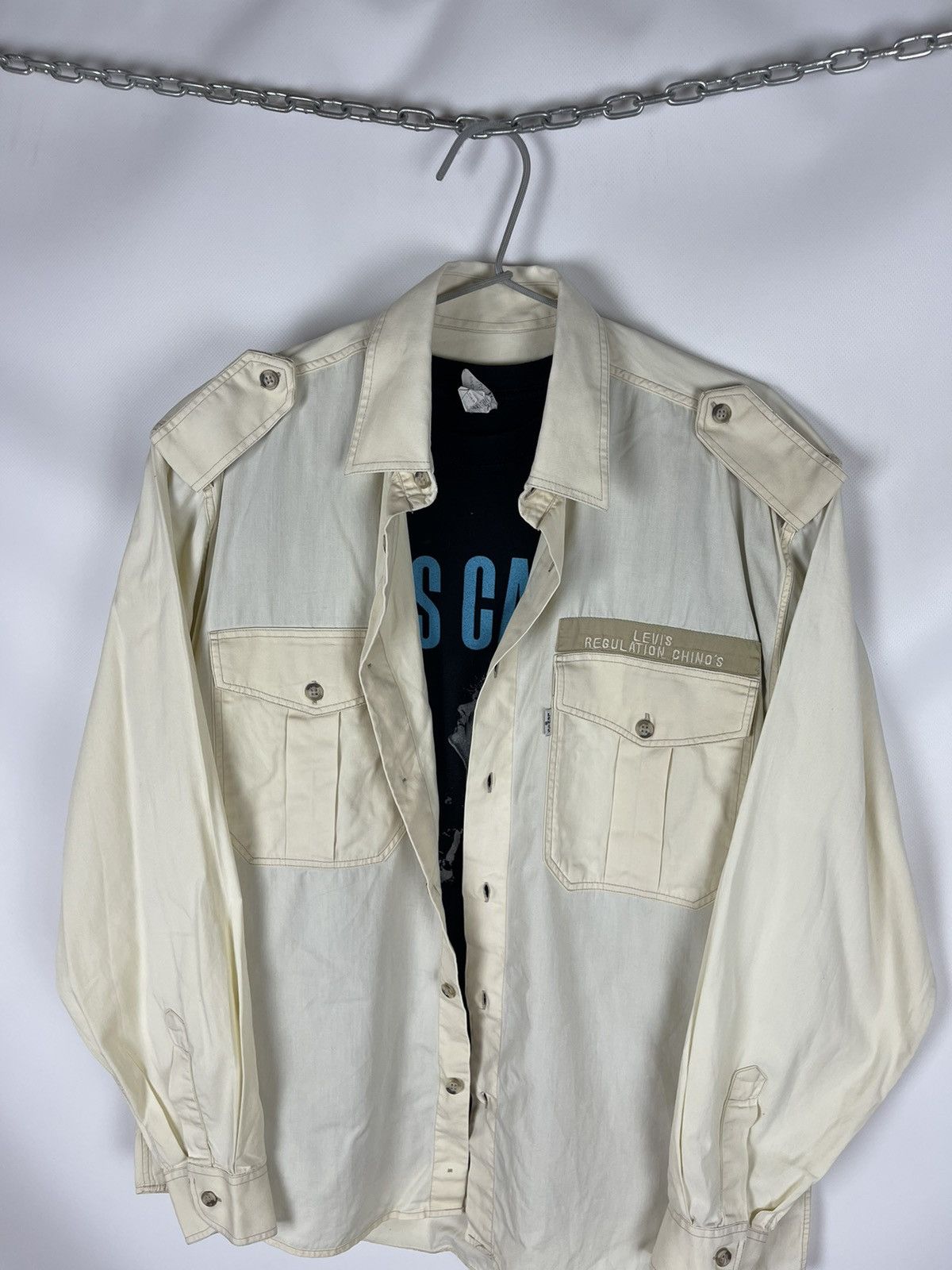 Levi's Levi’s Aviation Chino’s vintage 80s military pocket shirt Size US M / EU 48-50 / 2 - 5 Thumbnail