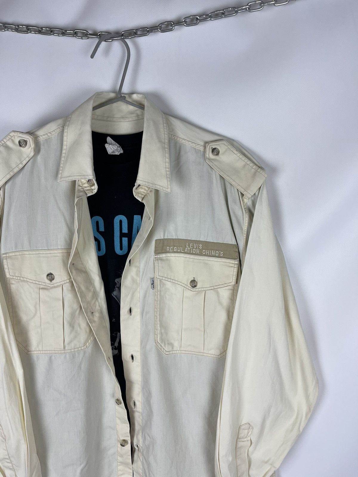 Levi's Levi’s Aviation Chino’s vintage 80s military pocket shirt Size US M / EU 48-50 / 2 - 9 Thumbnail