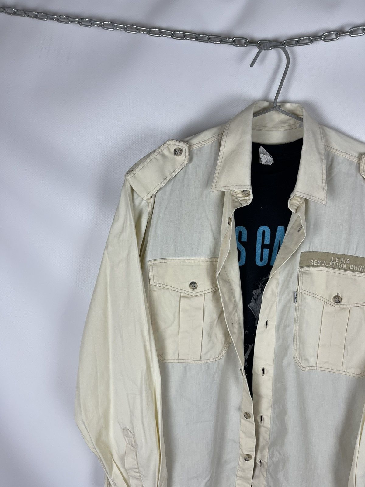 Levi's Levi’s Aviation Chino’s vintage 80s military pocket shirt Size US M / EU 48-50 / 2 - 6 Thumbnail