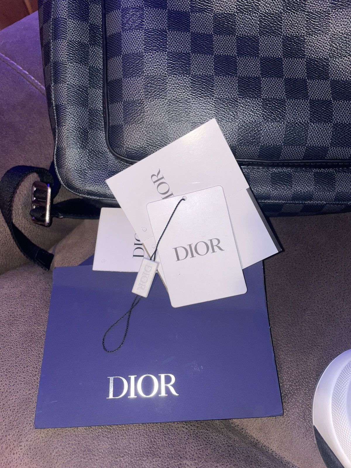 Dior Dior B22 White/Blue Calfskin Sneaker Size US 11 / EU 44 - 11 Thumbnail
