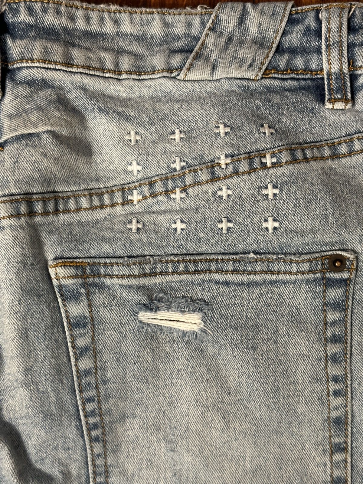 Ksubi KSUBI CROPPED AND DISTRESSED SKINNY JEANS 32 Size US 32 / EU 48 - 6 Thumbnail