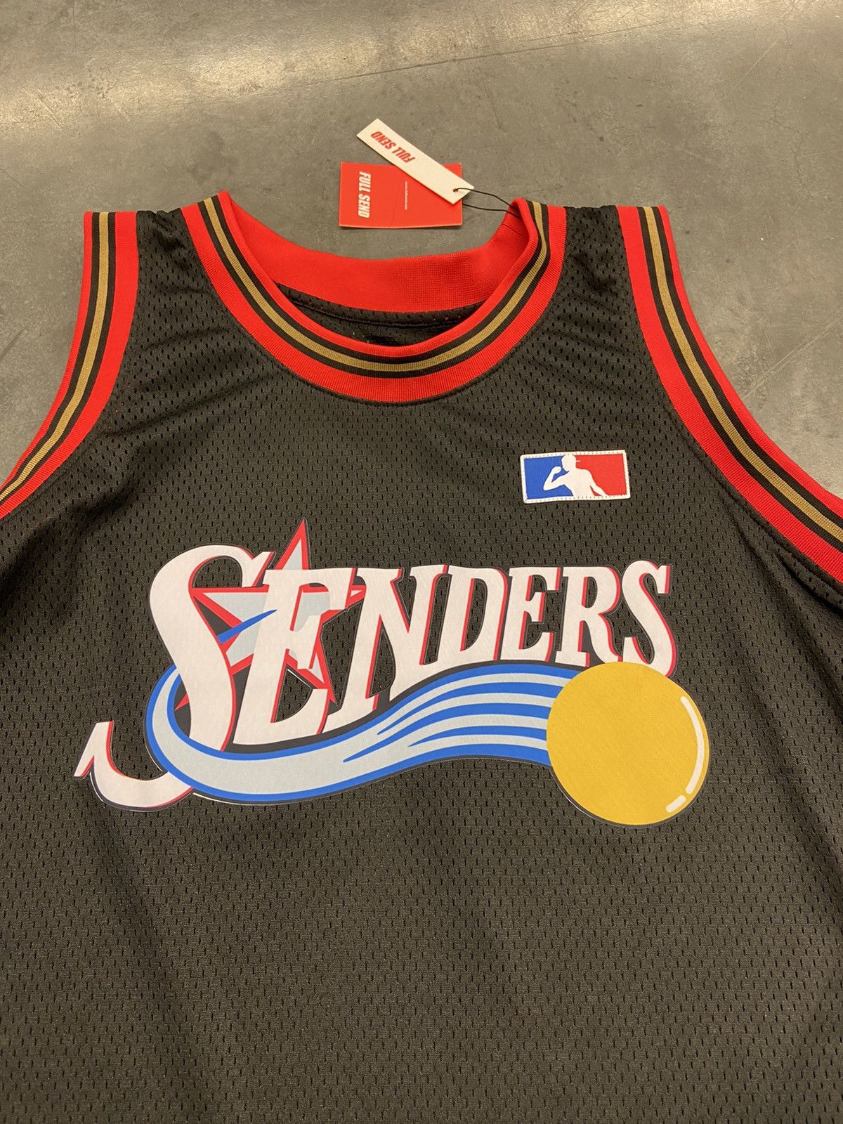 Full send senders popular basketball jersey