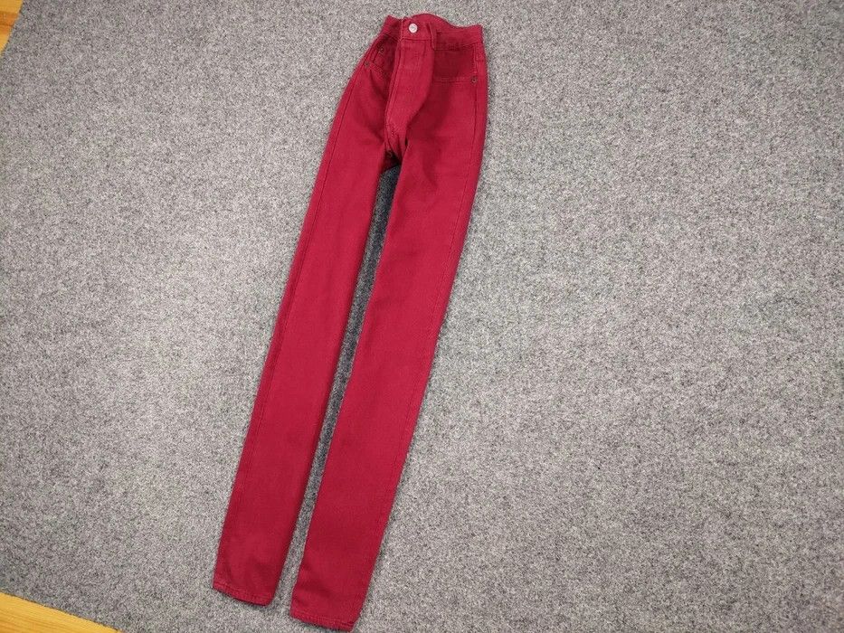 Levi's Rare Vintage 90's Levis 501 Red Denim Jeans Made in USA Size US 32 / EU 48 - 2 Thumbnail