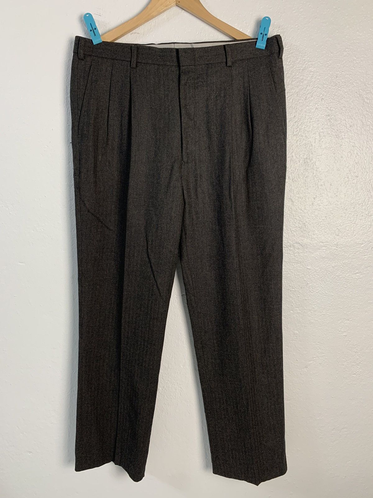 image of Kansai Yamamoto Kansai Man Collection Wool Pants in Brown, Men's (Size 35)