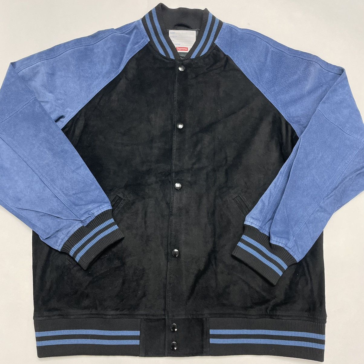 Supreme Supreme Suede Varsity Jacket (S/S17) | Grailed