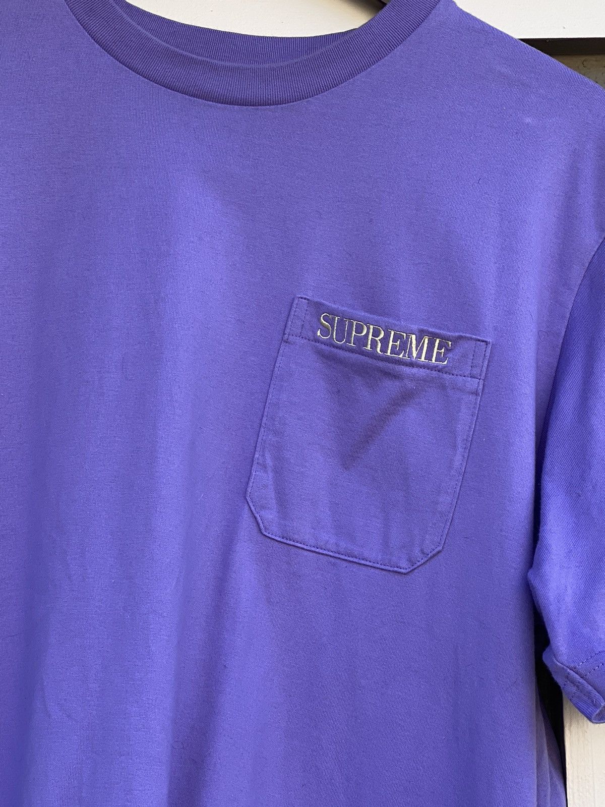 Supreme Supreme Pocket Tee x Purple Size US L / EU 52-54 / 3 - 3 Thumbnail