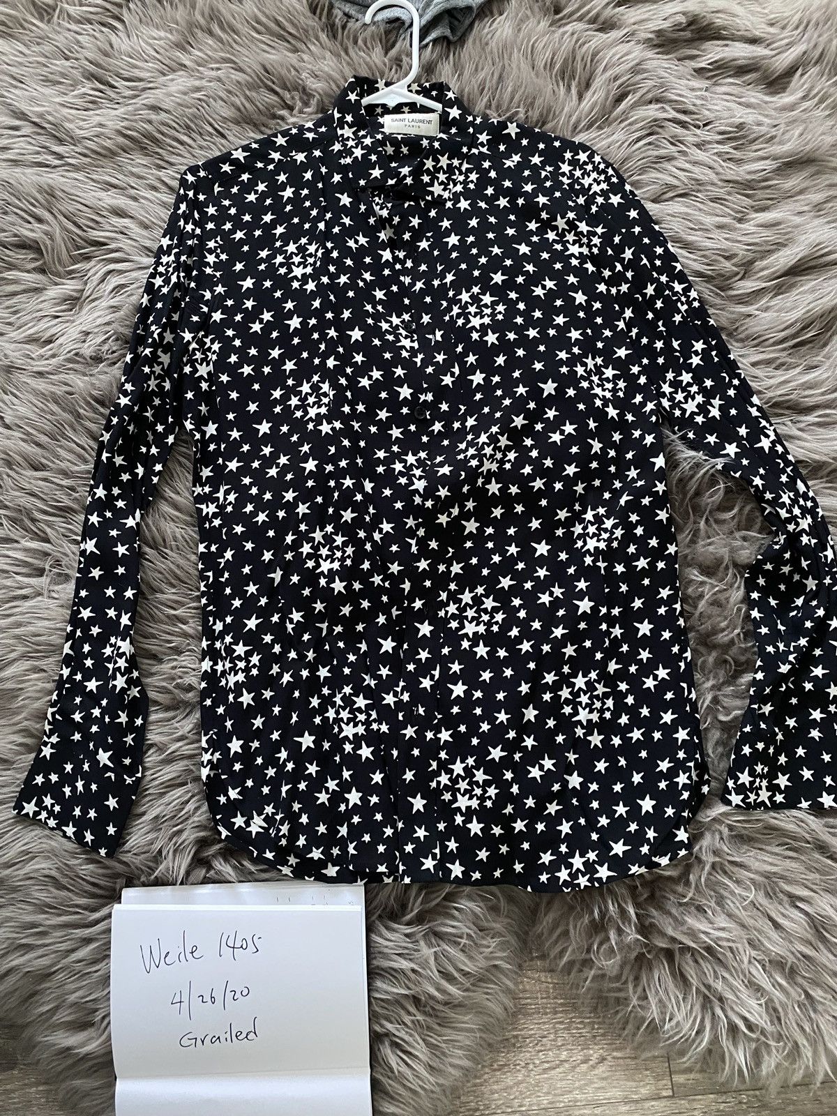 Saint Laurent star shirt 2017ss