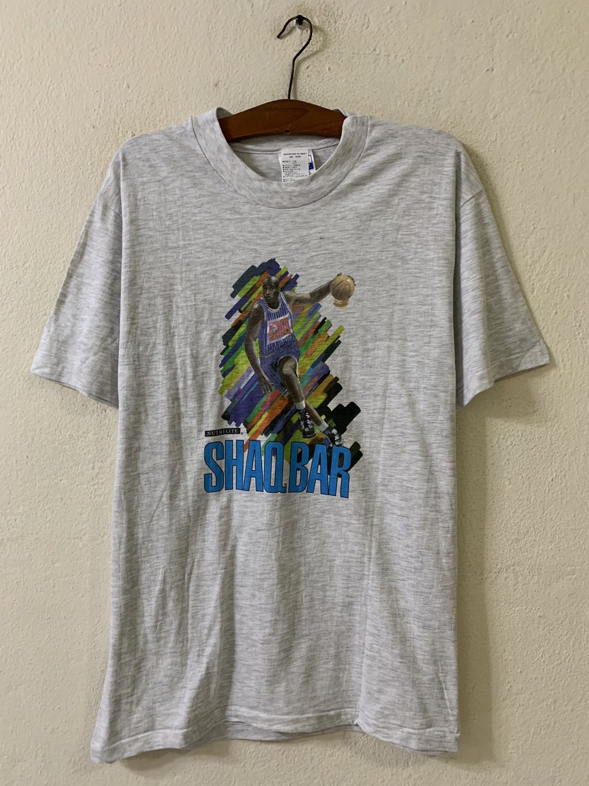 Hanes Vintage Shaq Bar Tshirt Size US M / EU 48-50 / 2 - 1 Thumbnail