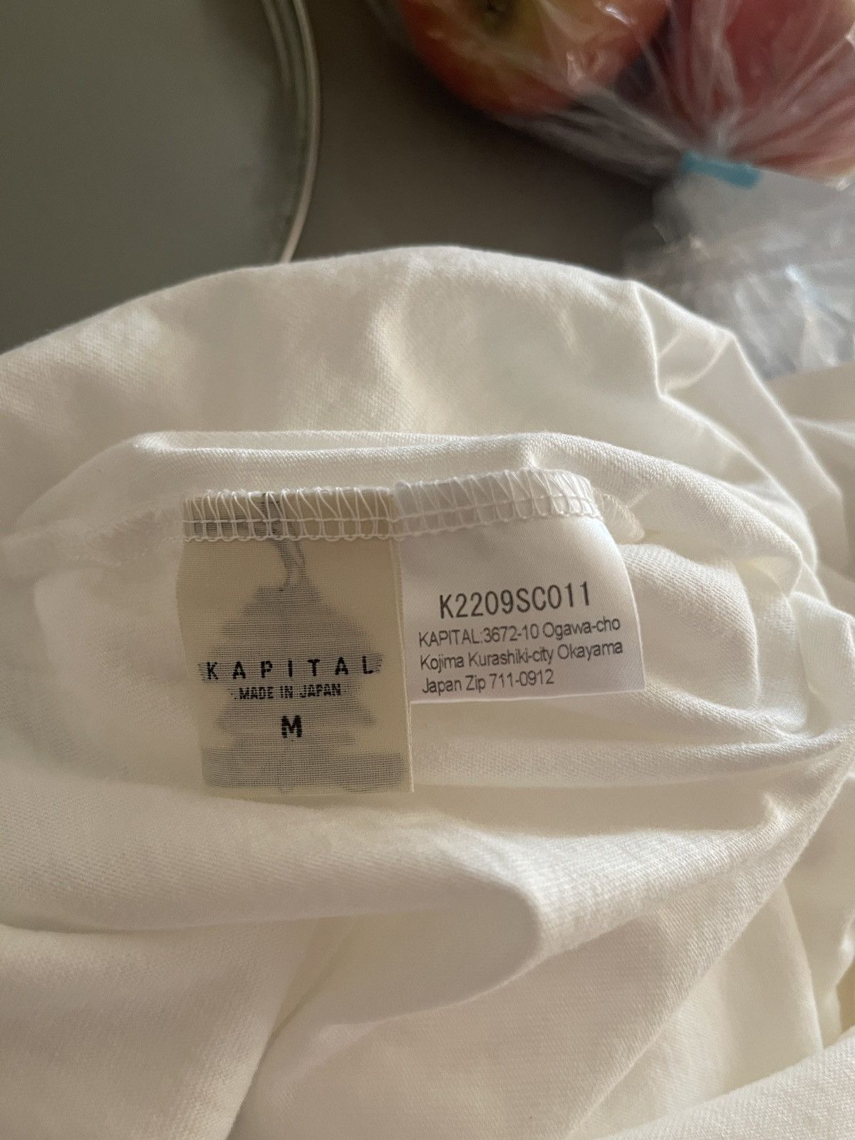Kapital Kapital Bracket Tee *EXCLUSIVE* (White/Red) Size US M / EU 48-50 / 2 - 5 Thumbnail