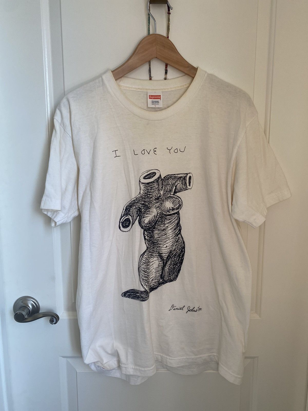 Supreme Daniel Johnston I Love You graphic tee