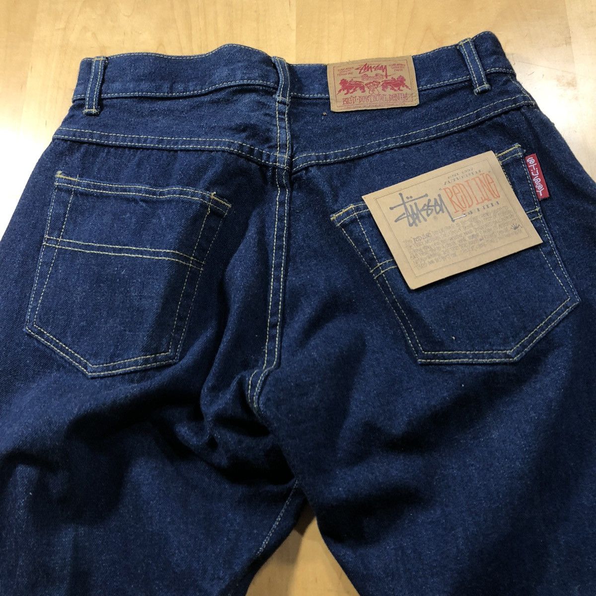 Stussy Stussy “Vintage” Redline Denim, 30 | Grailed