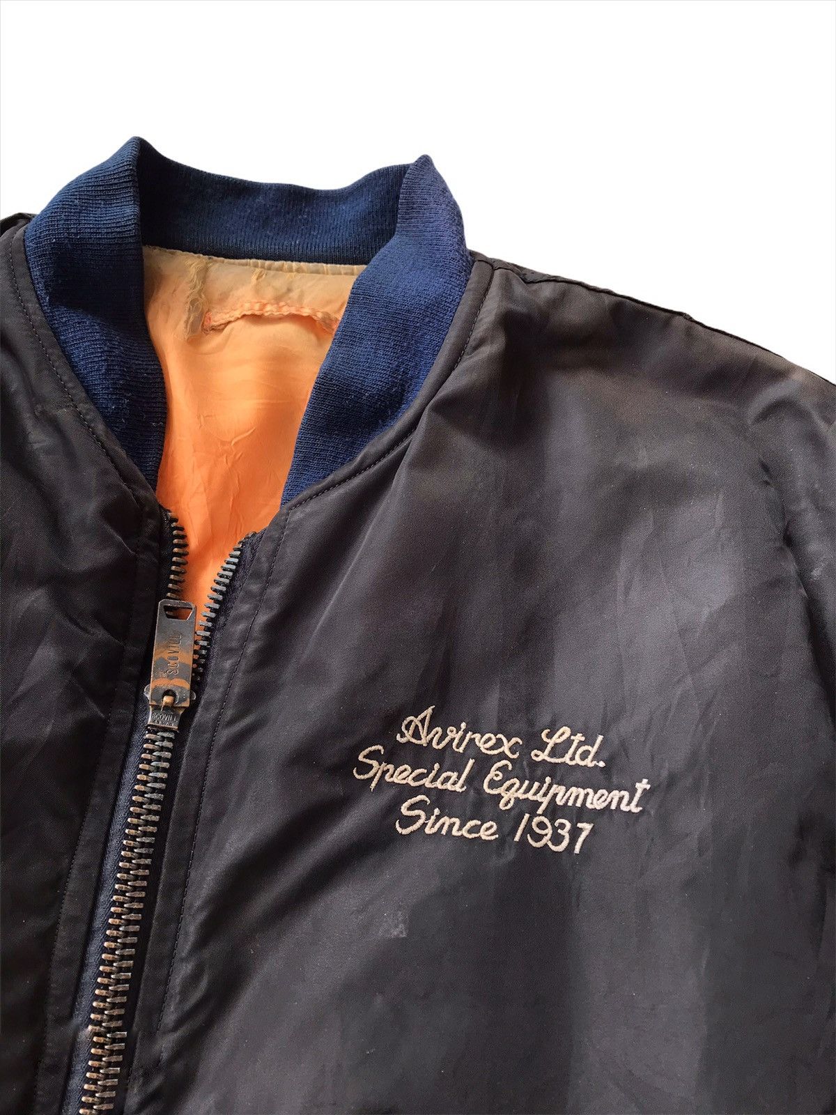 Avirex 💥Vtg Ma-1 Avirex Ltd New York Bomber Jacket Size US L / EU 52-54 / 3 - 4 Thumbnail