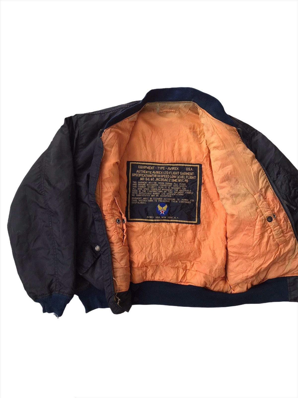 Avirex 💥Vtg Ma-1 Avirex Ltd New York Bomber Jacket Size US L / EU 52-54 / 3 - 2 Thumbnail