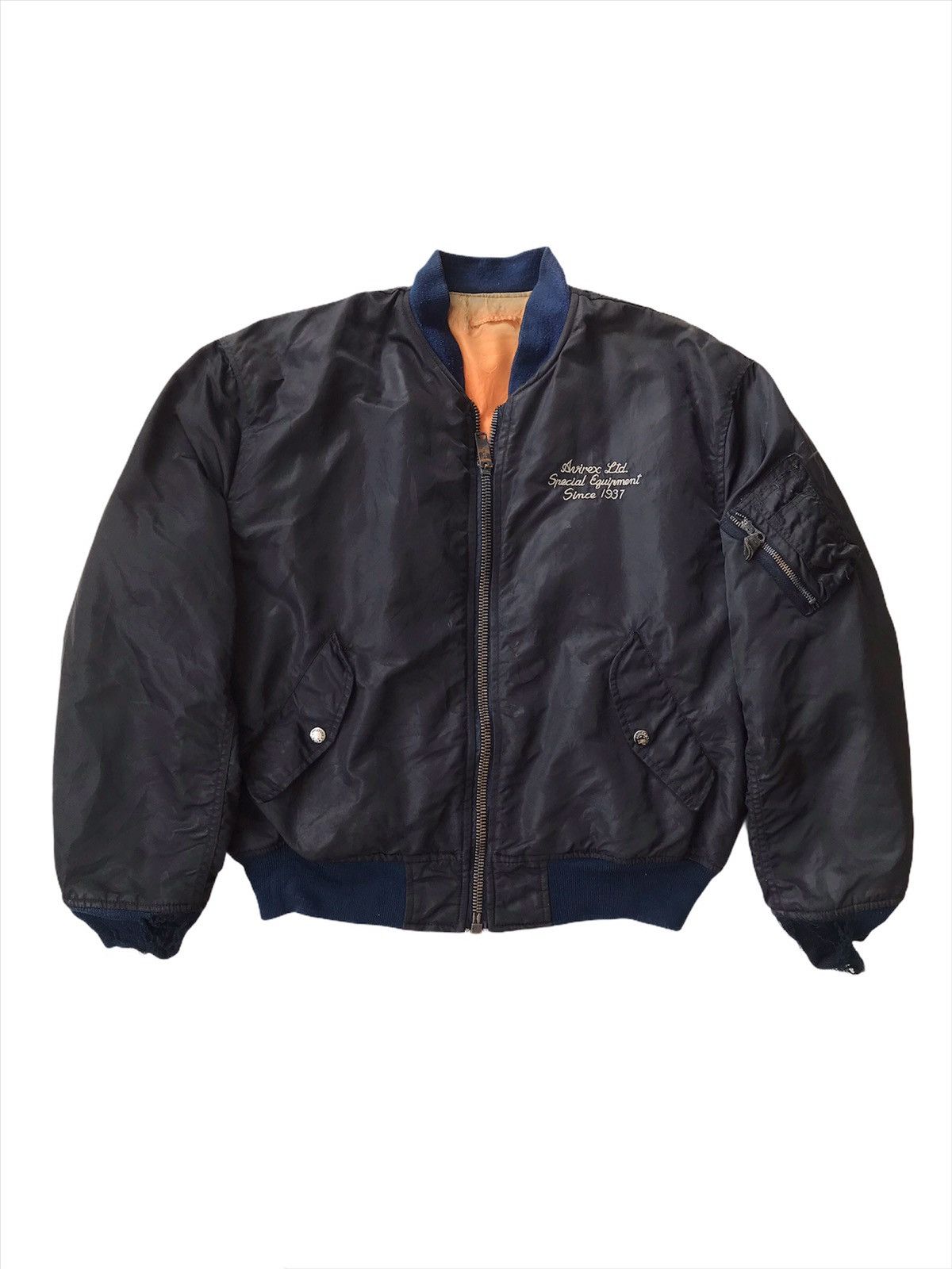 Avirex 💥Vtg Ma-1 Avirex Ltd New York Bomber Jacket Size US L / EU 52-54 / 3 - 3 Thumbnail