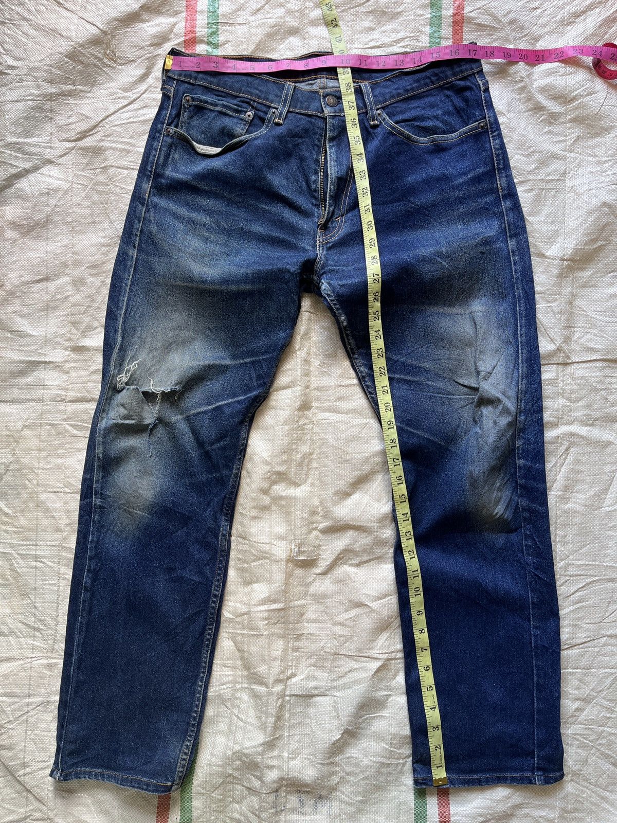 Levi's × Levi's Vintage Clothing Levis 505 R Tag Distressed Denim Jeans Straight Cut Size US 34 / EU 50 - 4 Thumbnail
