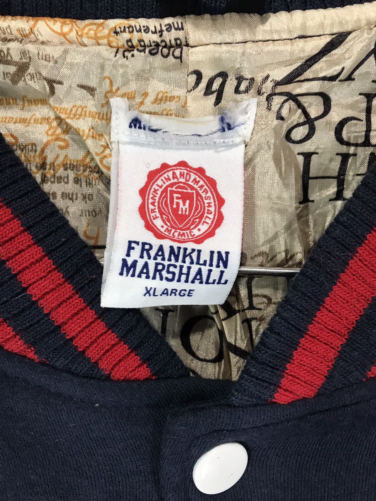 Franklin & Marshall FRANKLIN MARSHALL VARSITY JACKET Size US XL / EU 56 / 4 - 3 Thumbnail