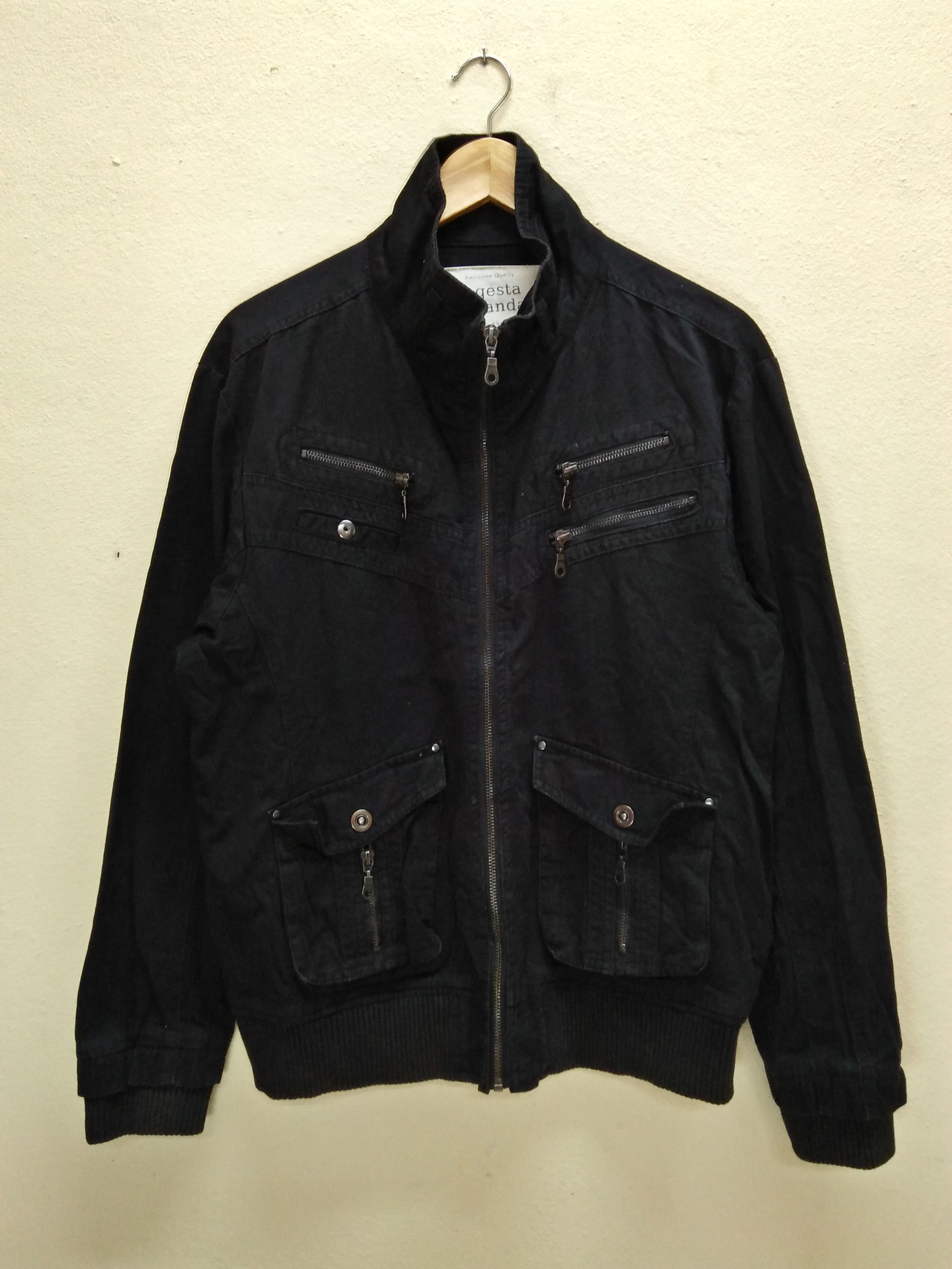 GRANGESTA STANDARD Black Tactical Multipockets Army Jacket