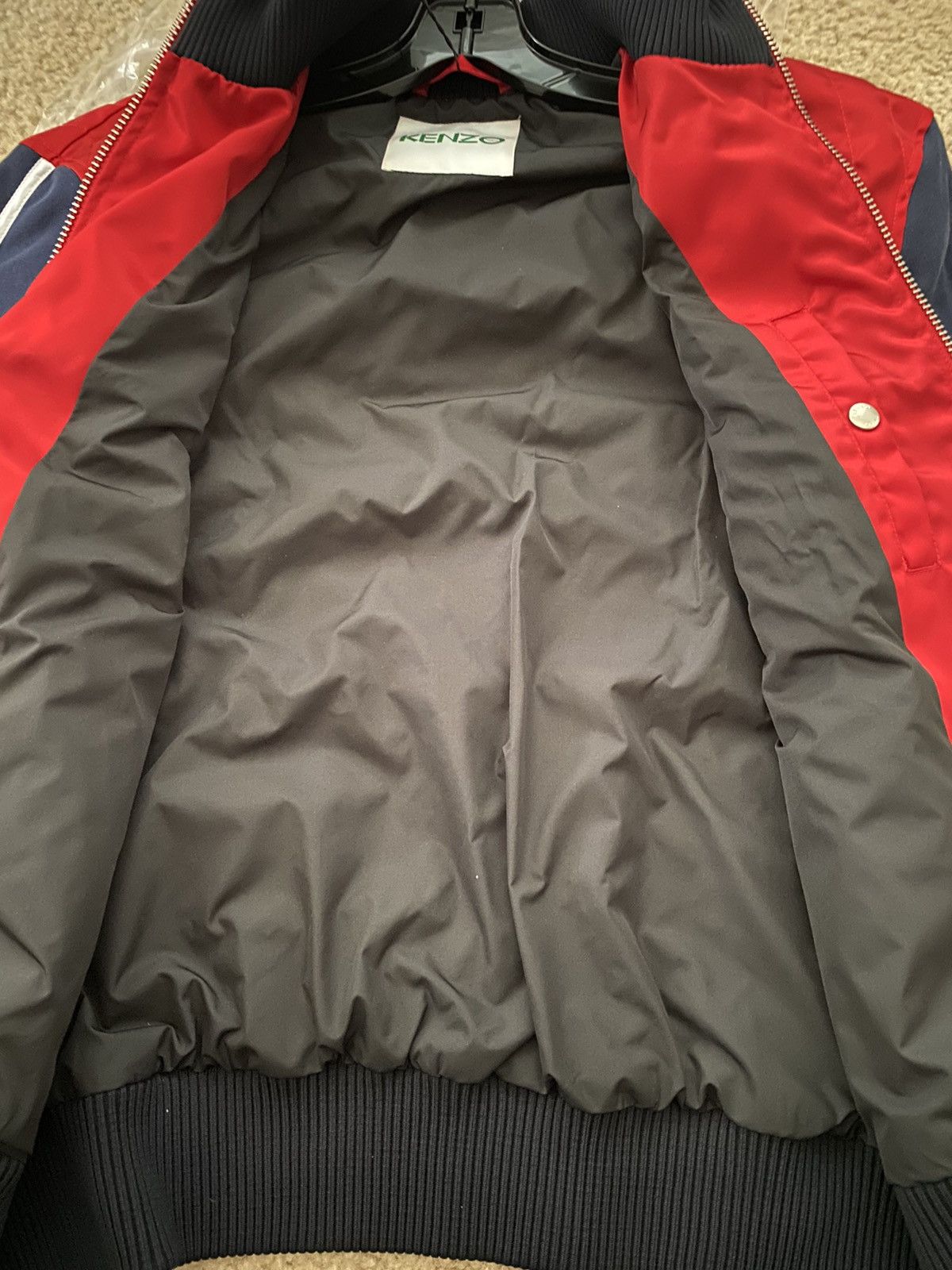 Kenzo KENZO Quilted Bomber Zipped Jacket Red S NEW Size US S / EU 44-46 / 1 - 5 Thumbnail
