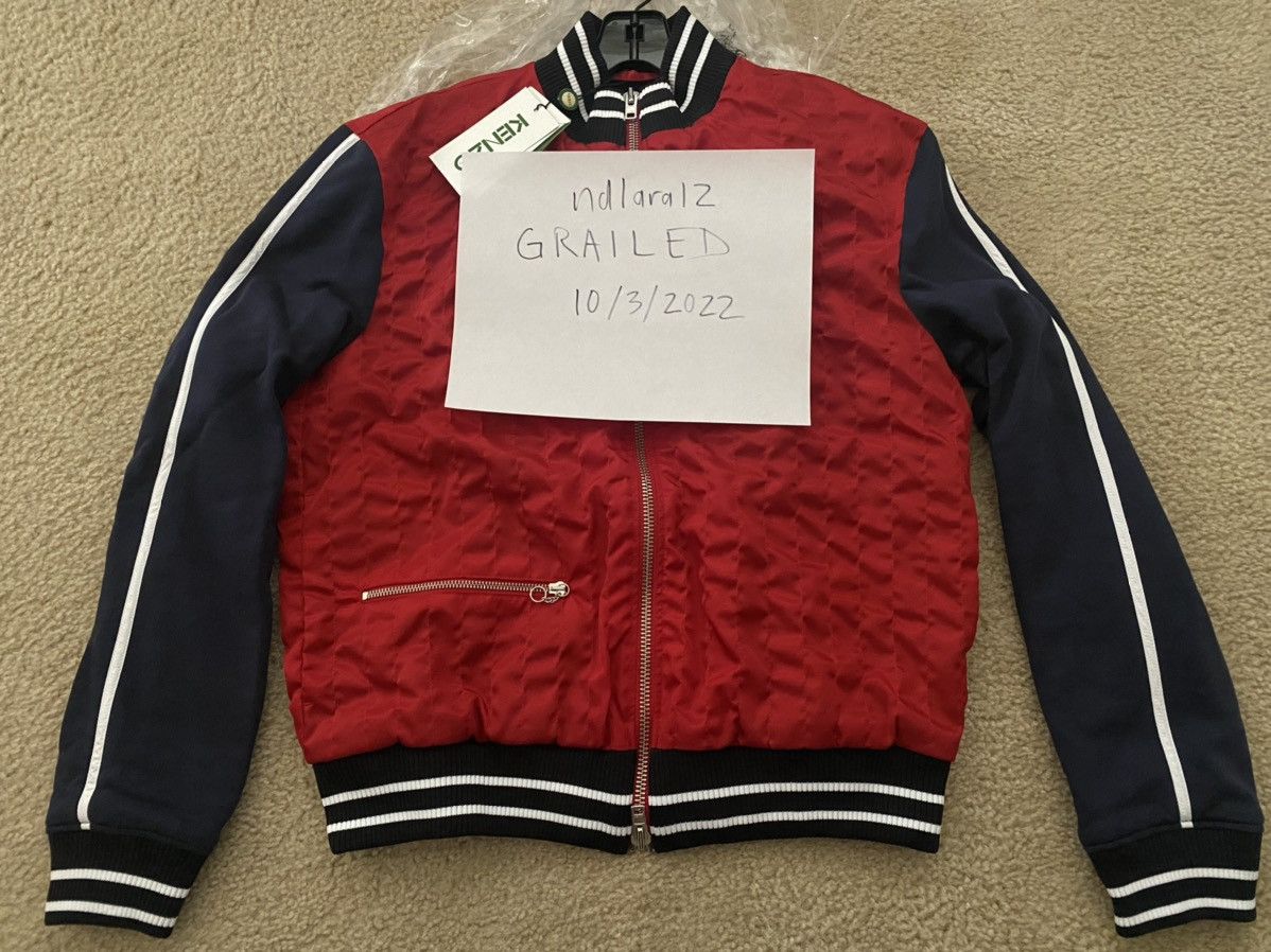 Kenzo KENZO Quilted Bomber Zipped Jacket Red S NEW Size US S / EU 44-46 / 1 - 12 Thumbnail