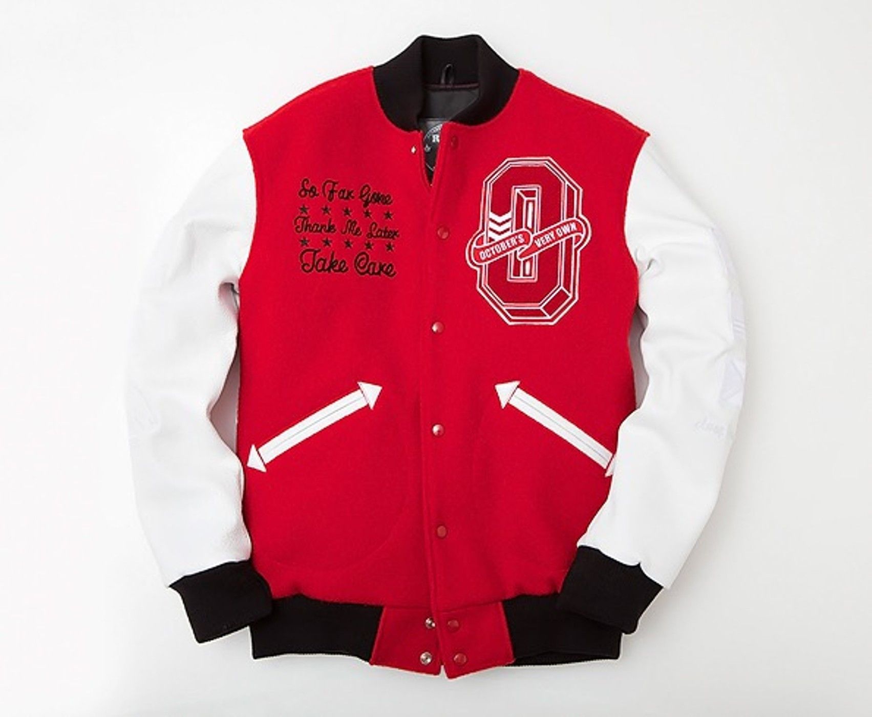 Drake 💥💎F&F💎💥🦉1/10 OVO Roots 2011 Varsity Jacket TAKE CARE Size US XL / EU 56 / 4 - 9 Thumbnail