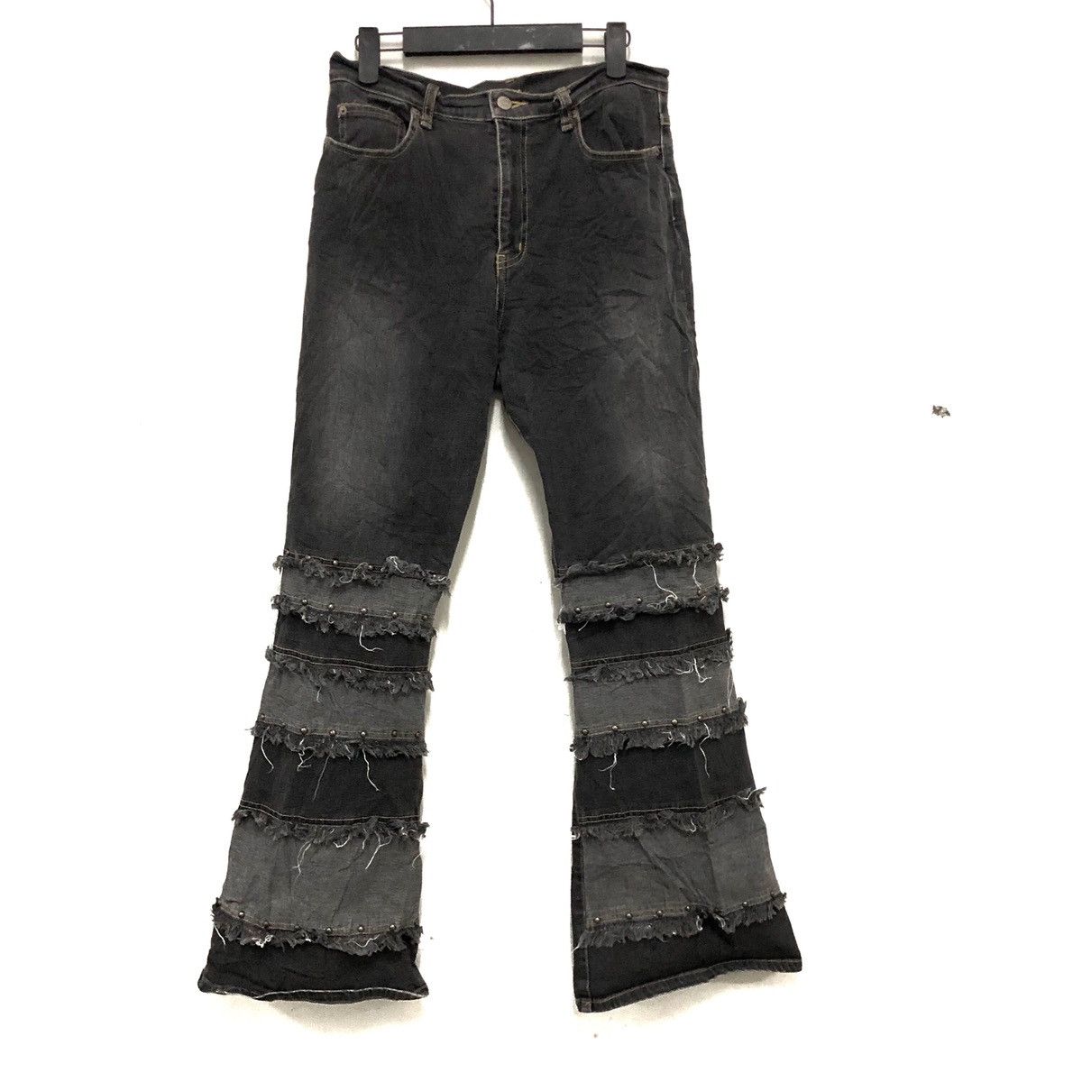Patchwork and bootcut jeans like hysteric