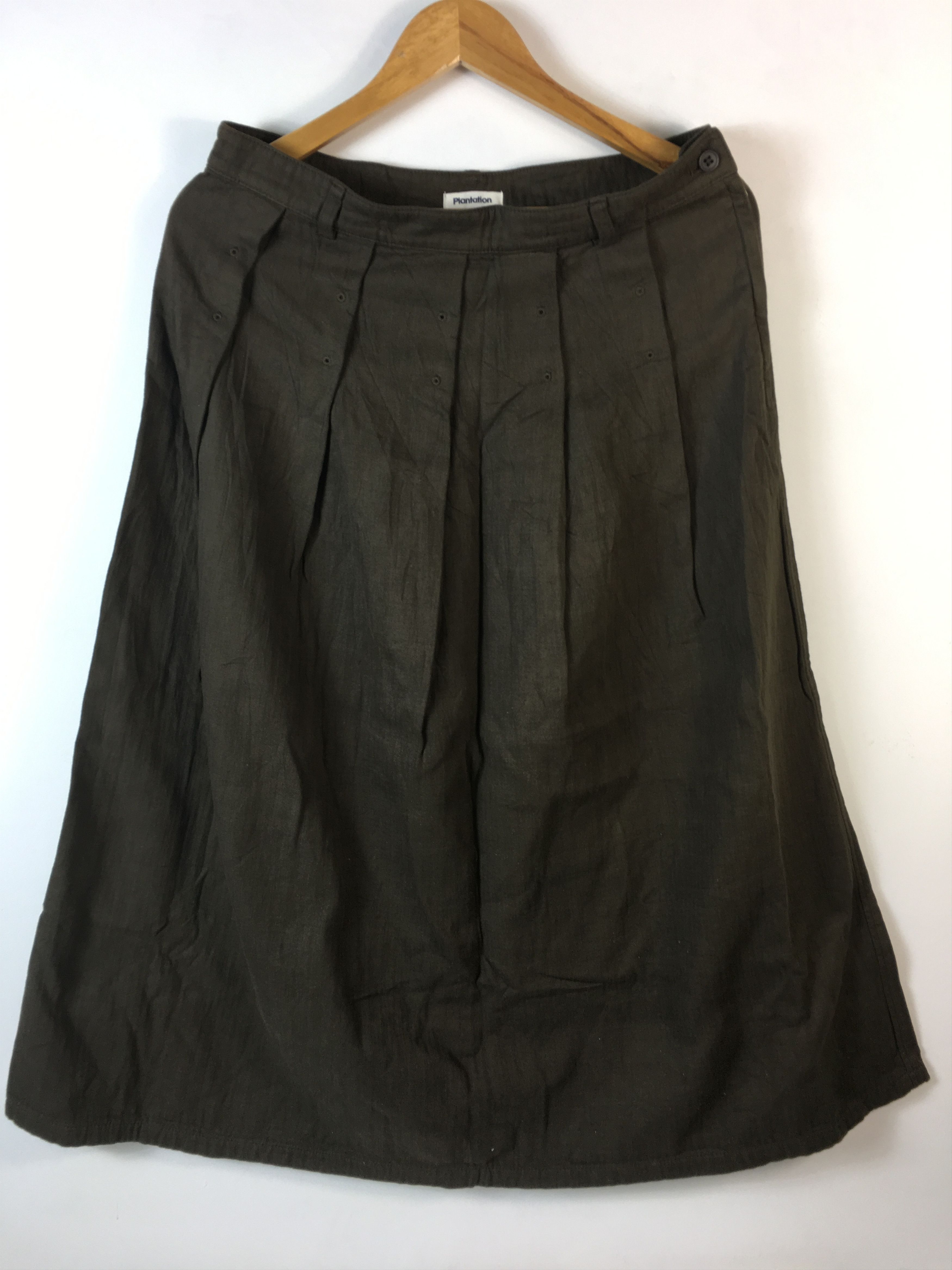 Issey Miyake PLANTATION by Issey Miyake Japan Skirt Luxury Designer Size 32" / US 10 / IT 46 - 1 Thumbnail