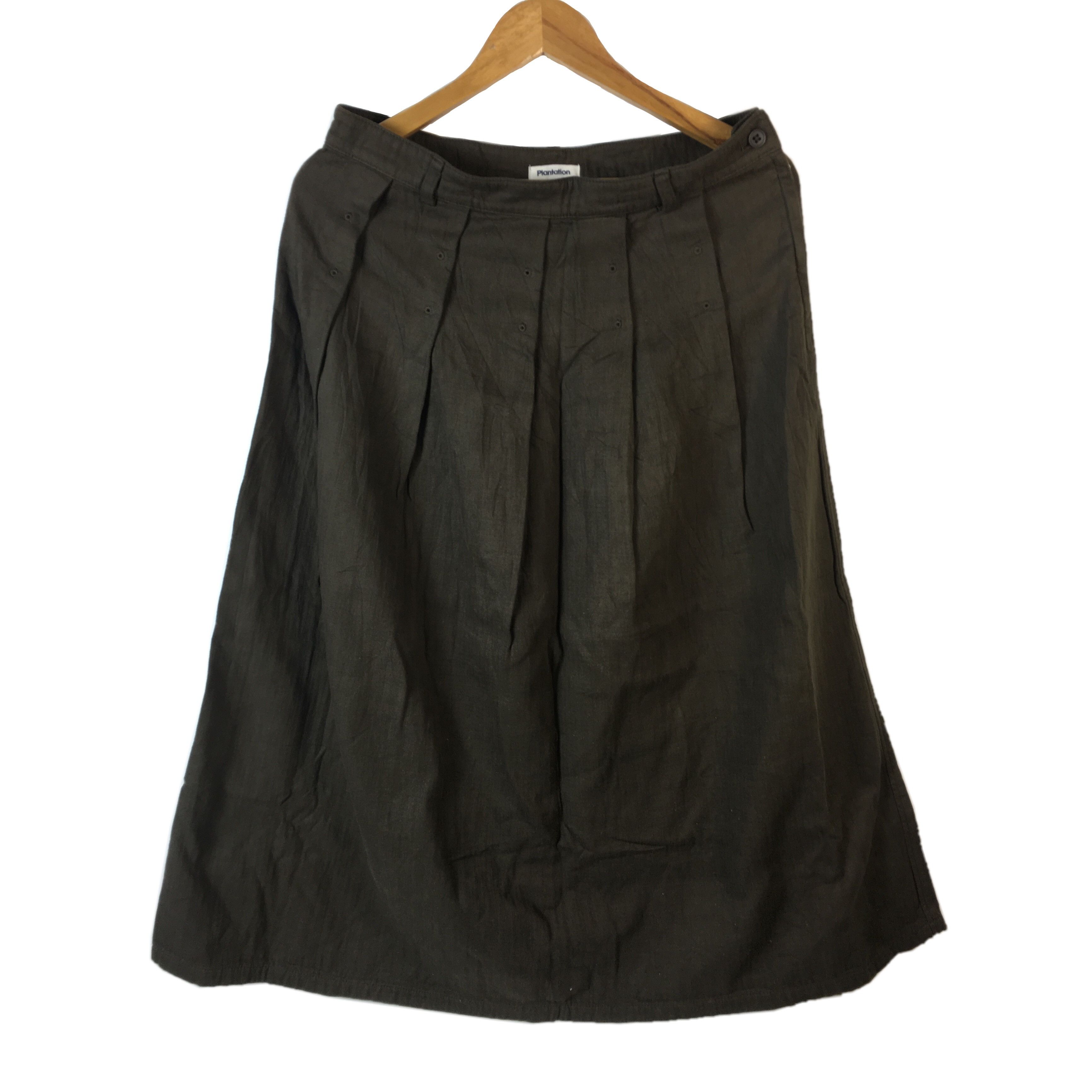 Issey Miyake PLANTATION by Issey Miyake Japan Skirt Luxury Designer Size 32" / US 10 / IT 46 - 2 Thumbnail