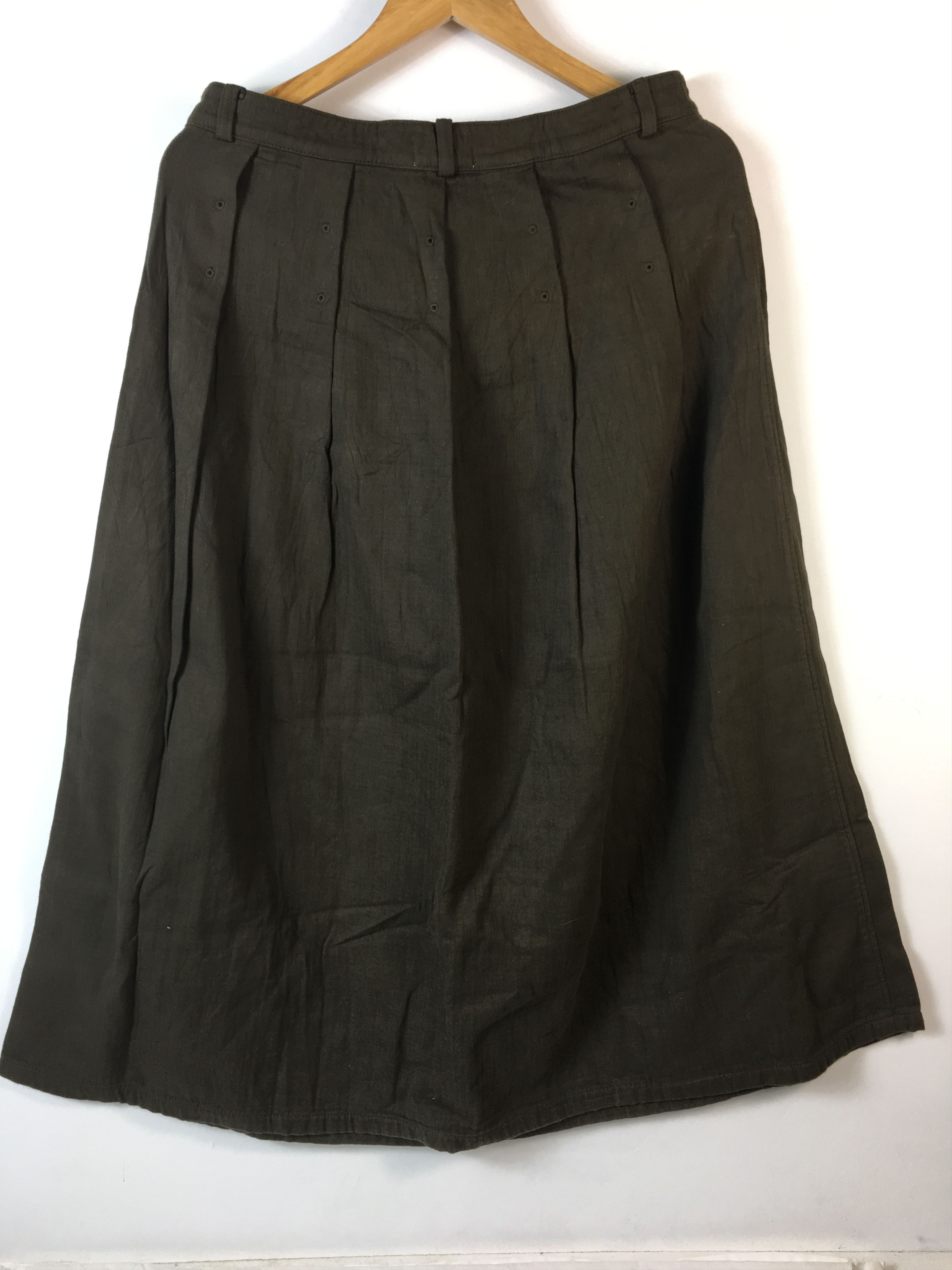 Issey Miyake PLANTATION by Issey Miyake Japan Skirt Luxury Designer Size 32" / US 10 / IT 46 - 10 Thumbnail