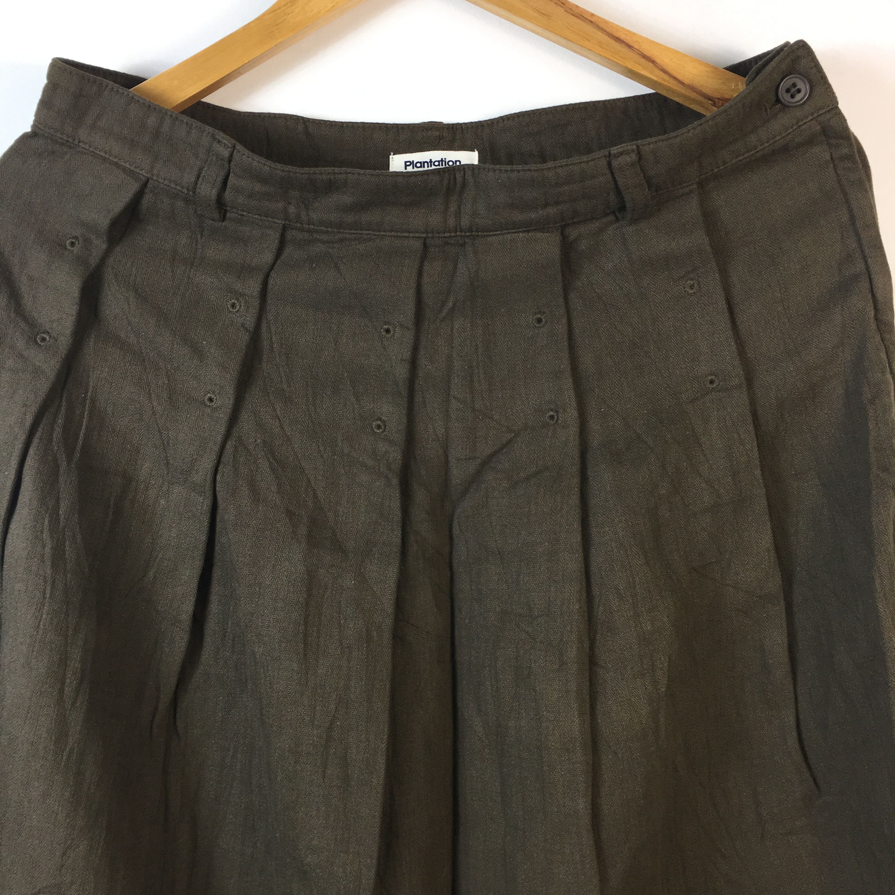 Issey Miyake PLANTATION by Issey Miyake Japan Skirt Luxury Designer Size 32" / US 10 / IT 46 - 3 Thumbnail