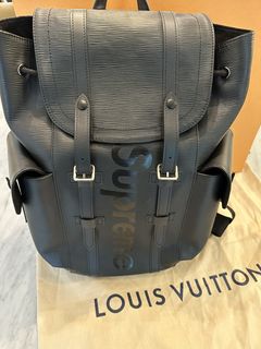 Louis vuitton best sale supreme backpack black