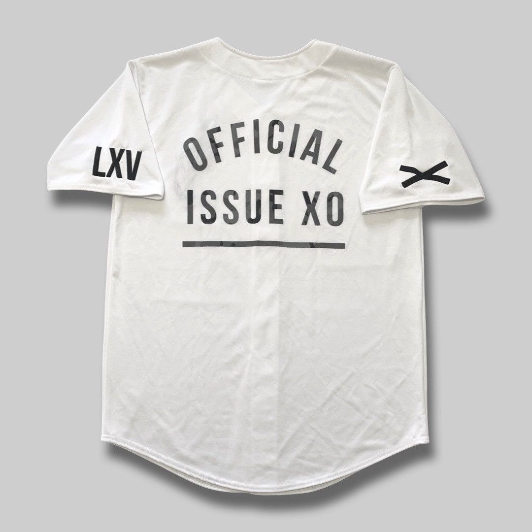 The Weeknd *GRAIL* Official Issue XO Baseball Jersey 2XO14 White Size US XXL / EU 58 / 5 - 2 Thumbnail