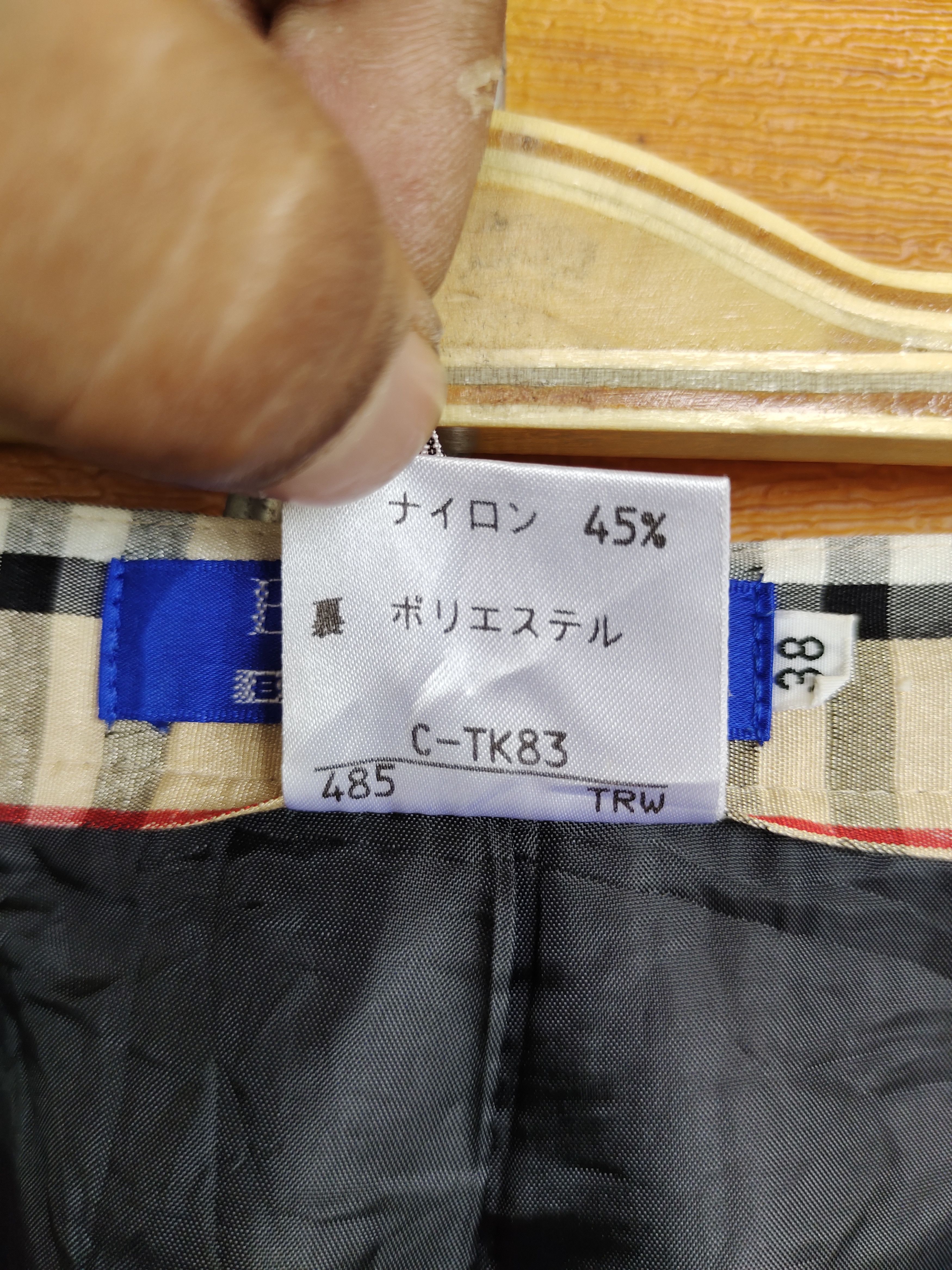 Burberry Vintage Classic BURBERRYS Blue Label Checkered Plaid Pants Size US 26 / EU 42 - 15 Thumbnail