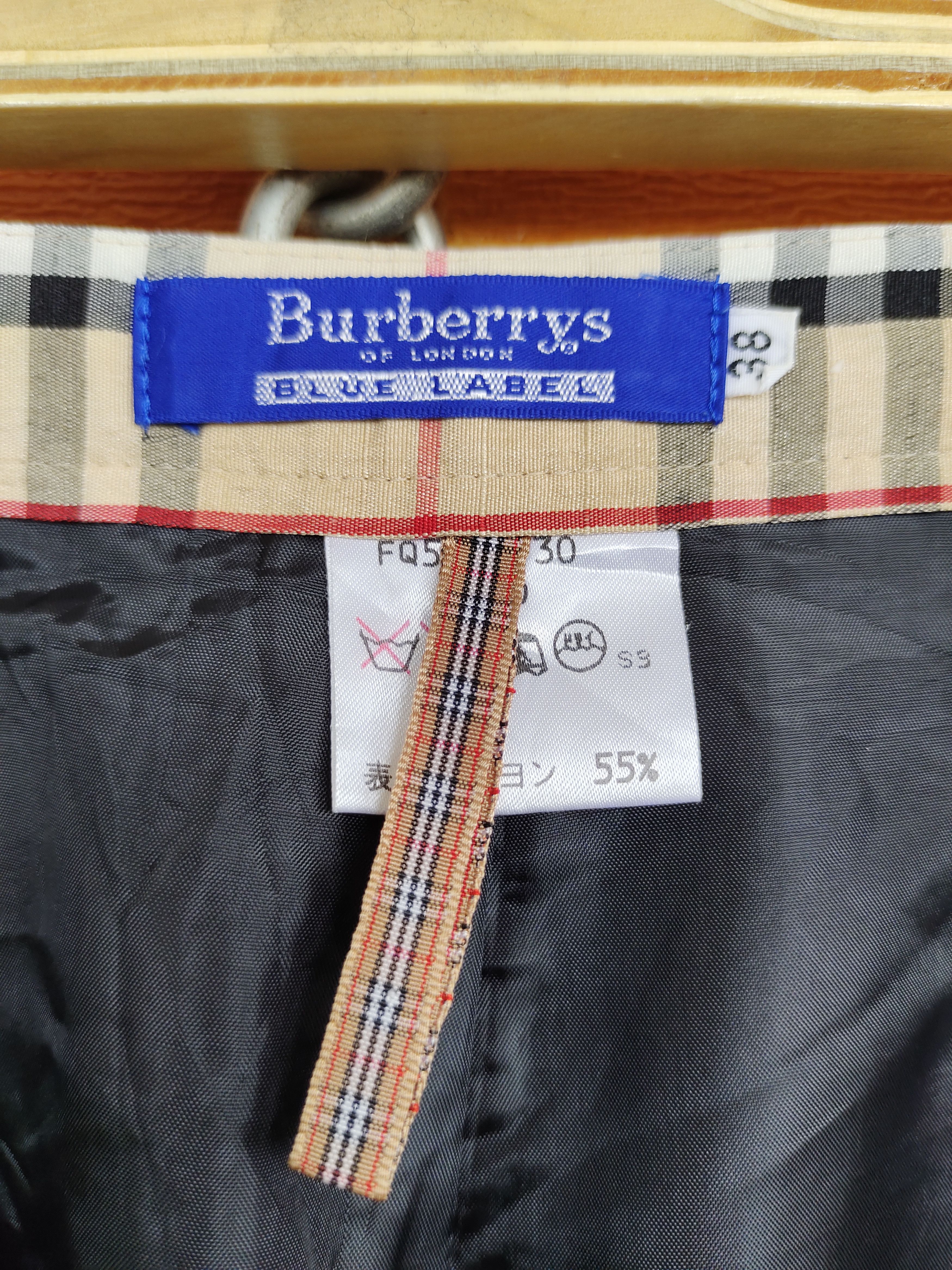 Burberry Vintage Classic BURBERRYS Blue Label Checkered Plaid Pants Size US 26 / EU 42 - 13 Thumbnail